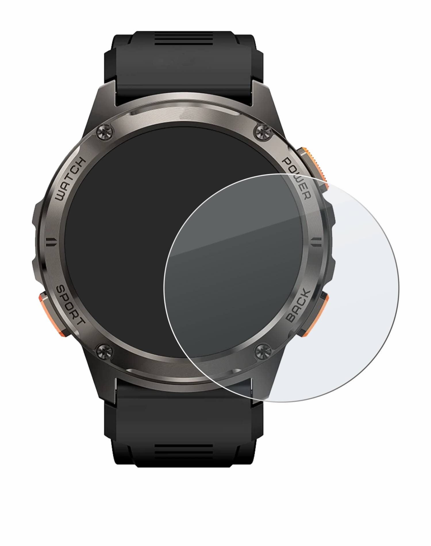 upscreen Hybrid Glas Matt Schutz-Folie für Kospet Tank T3