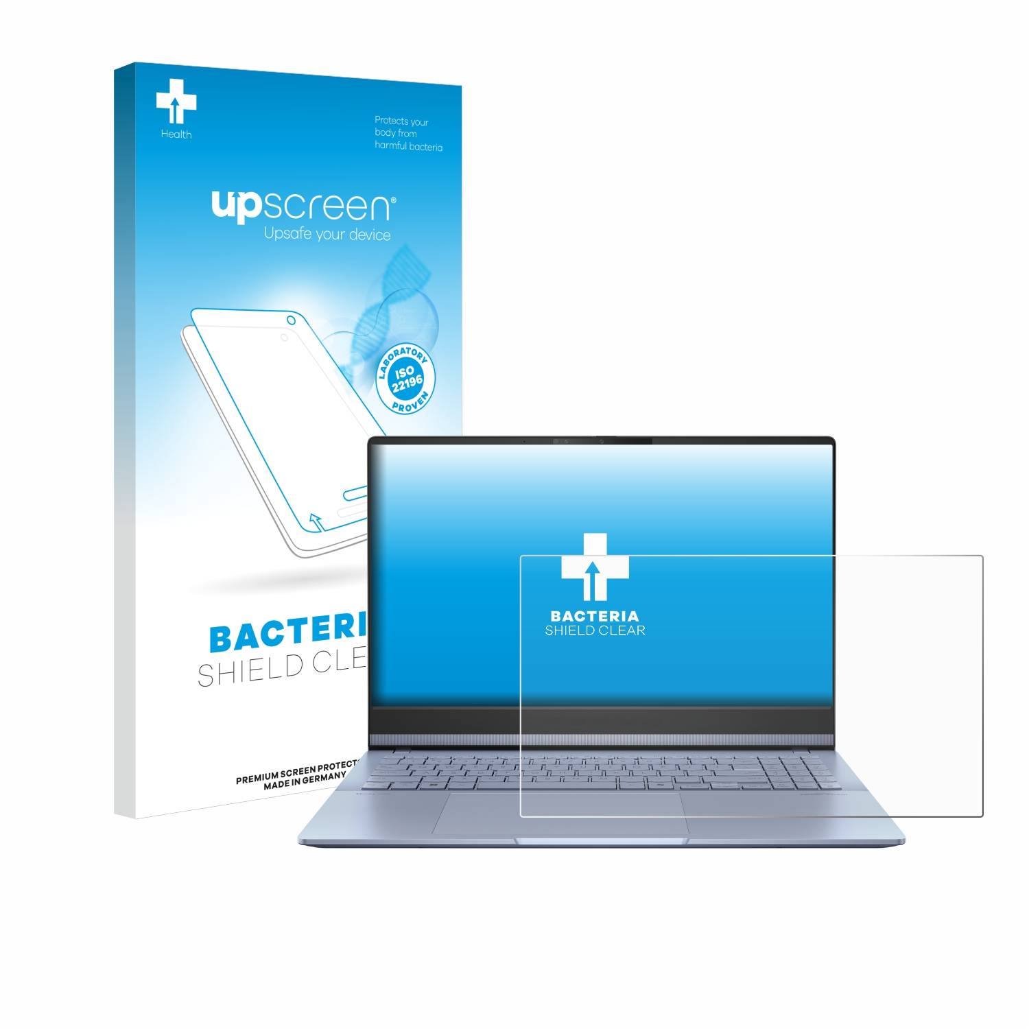 upscreen Bacteria Shield Schutzfolie für ASUS Vivobook S 15 OLED S5506 - Antibakteriell