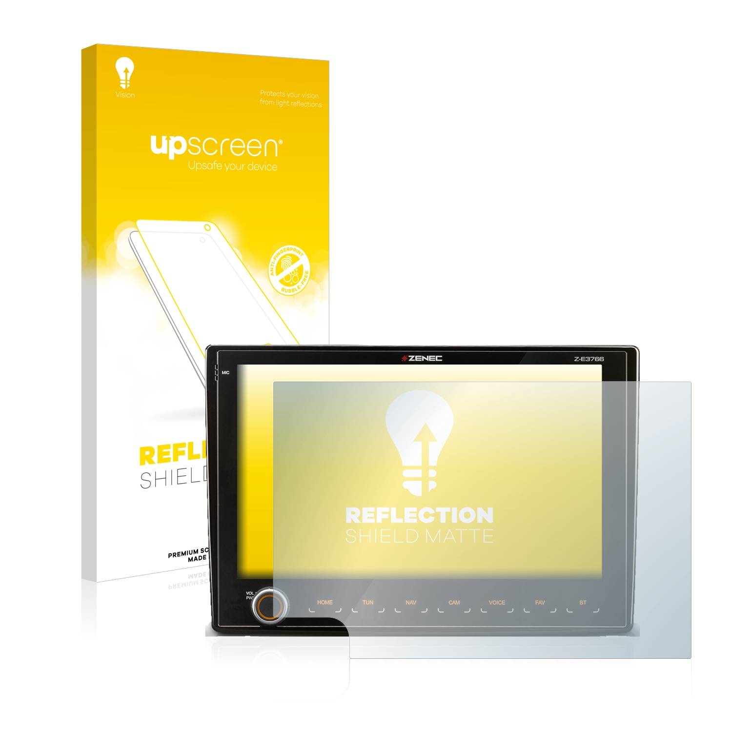 upscreen Reflection Shield Matt Schutzfolie für Fiat Ducato III 2006 - 2011 Zenec Z-E3766 9