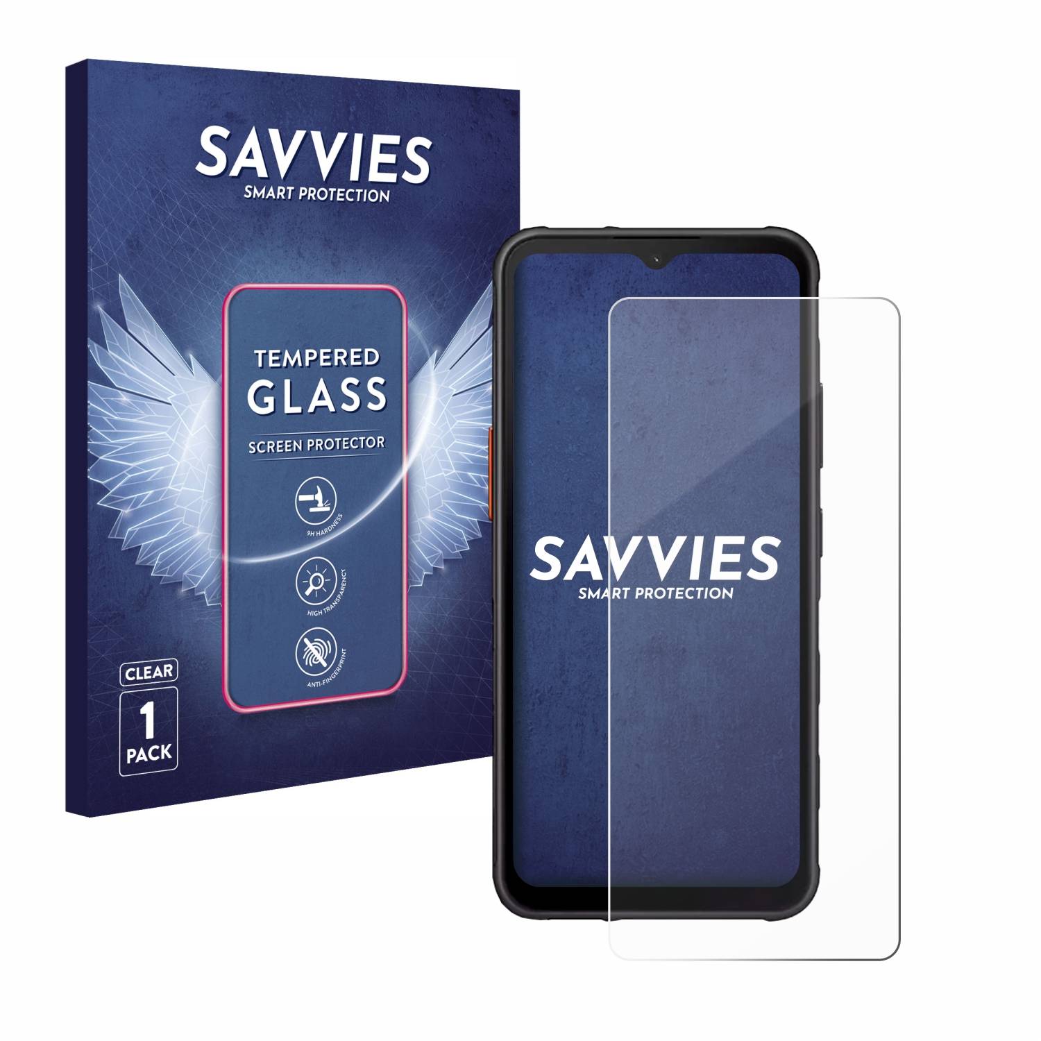 Savvies Clear Schutzglas für Samsung Galaxy XCover 7