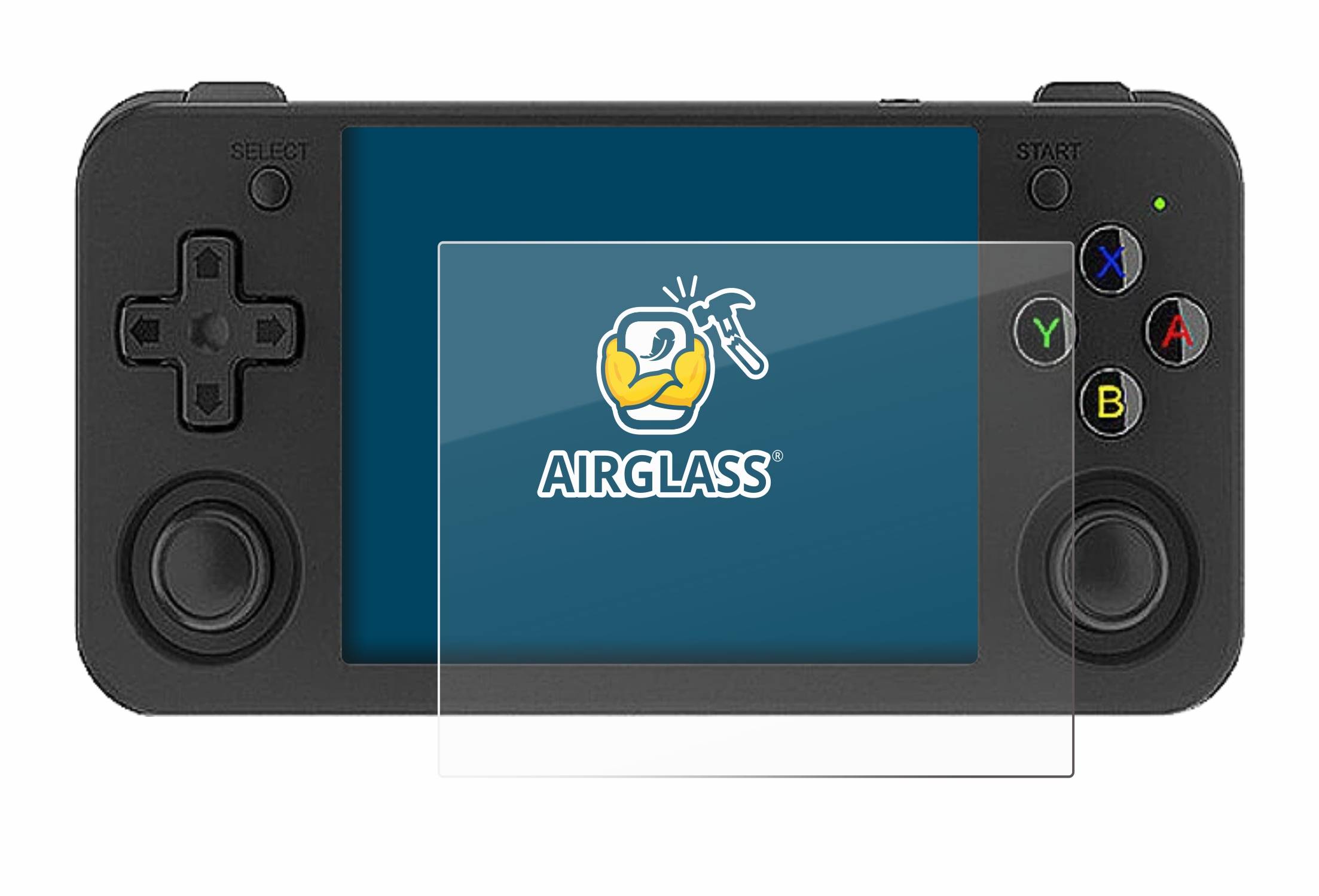 BROTECT AirGlass Flexible Schutz Glas Folie für Anbernic RG35XX H Klar Transparent