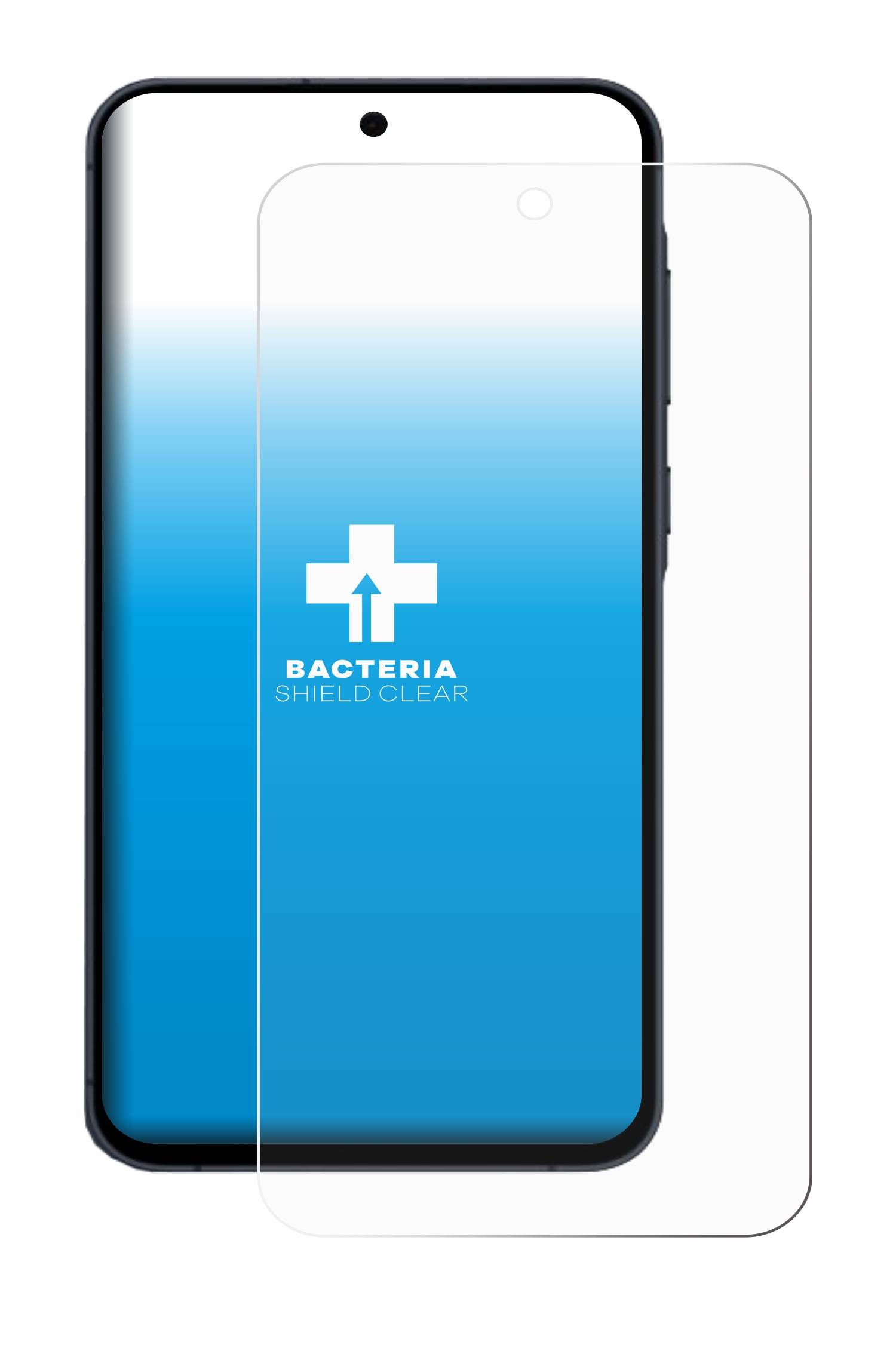 upscreen Bacteria Shield Schutzfolie für Samsung Galaxy A55 5G - Antibakteriell