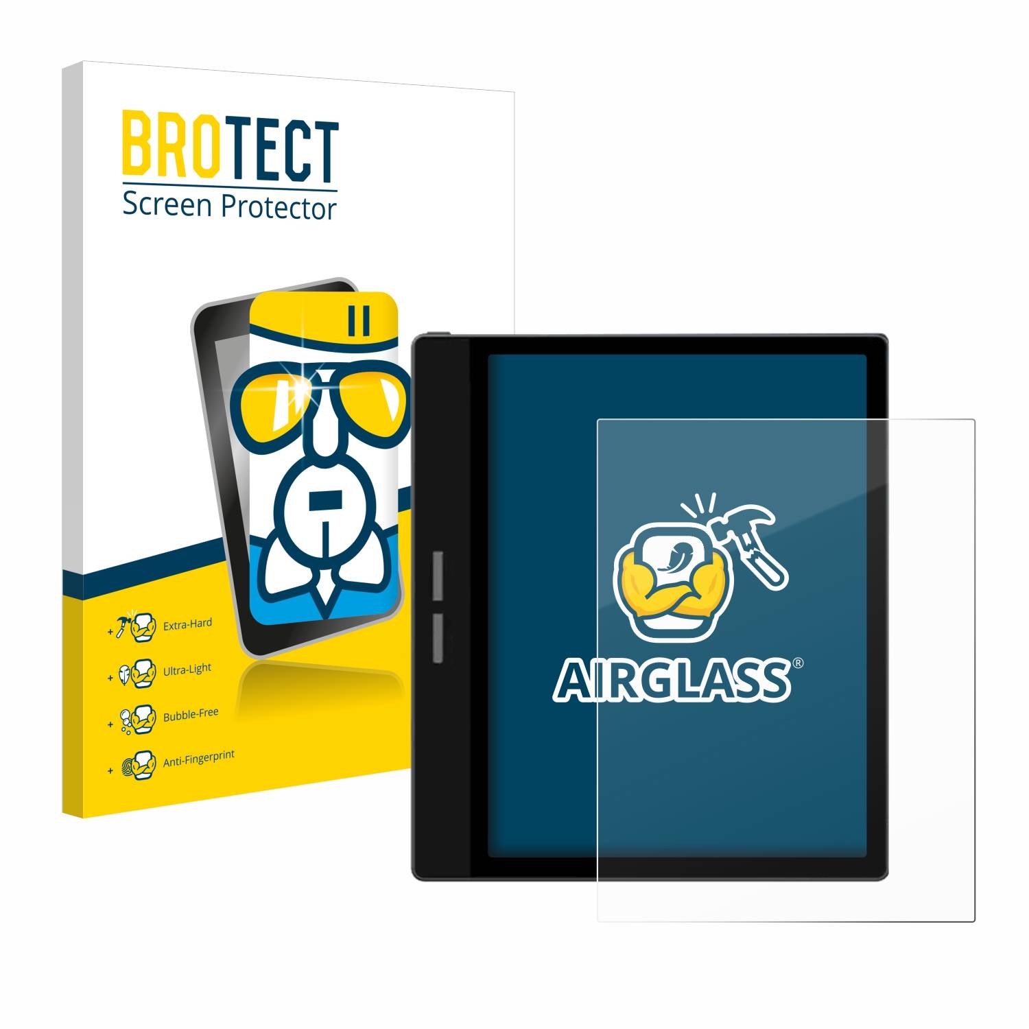 BROTECT AirGlass Flexible Schutz Glas Folie für Bigme B751C Klar Transparent