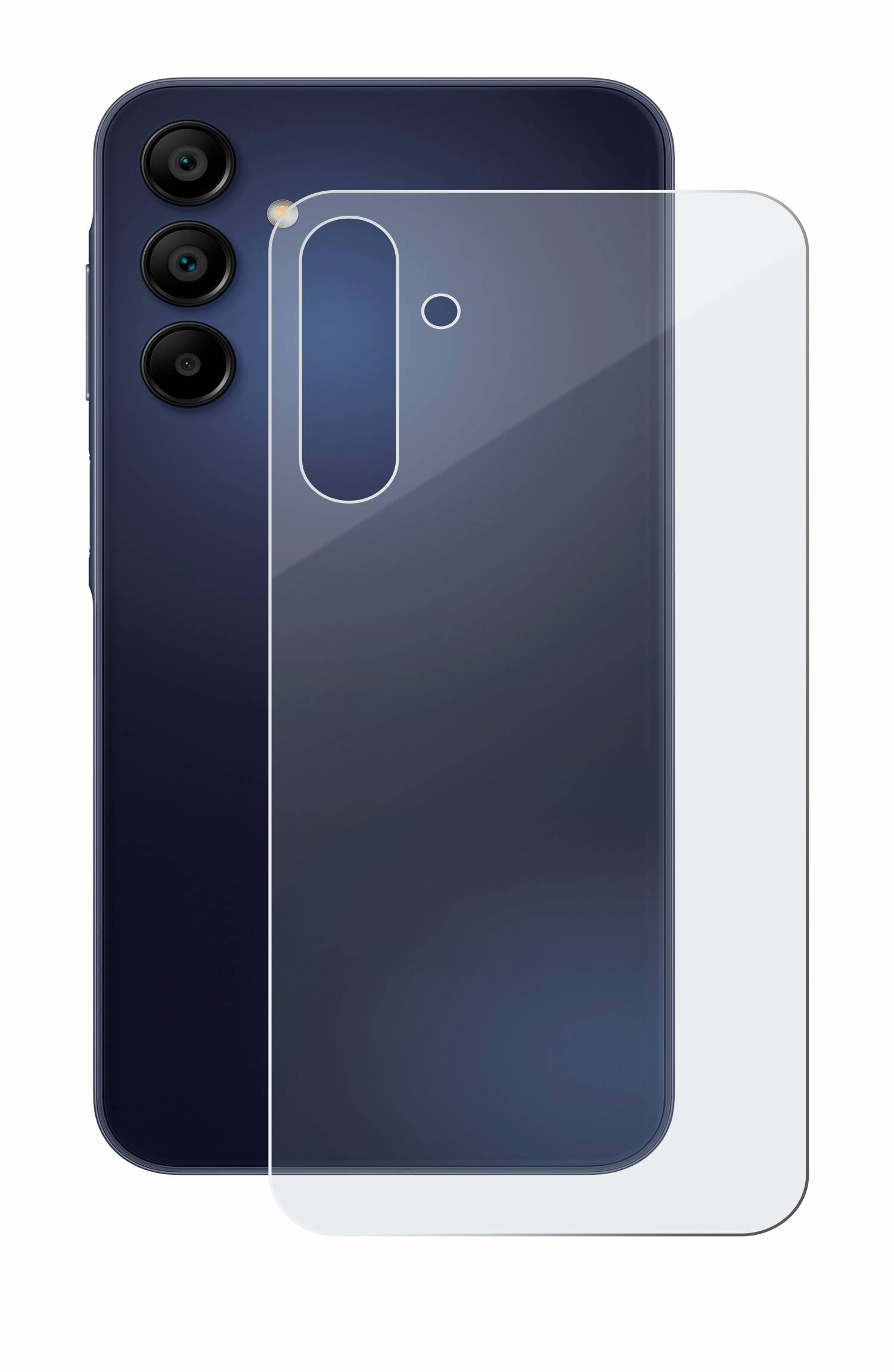 BROTECT AirGlass Matt Glas Panzer Folie für Samsung Galaxy A15 (Rückseite)