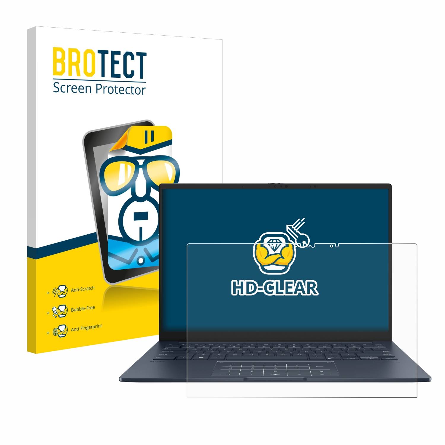 BROTECT Displayschutz-Folie für ASUS ZenBook 14 OLED UX3405 Touch