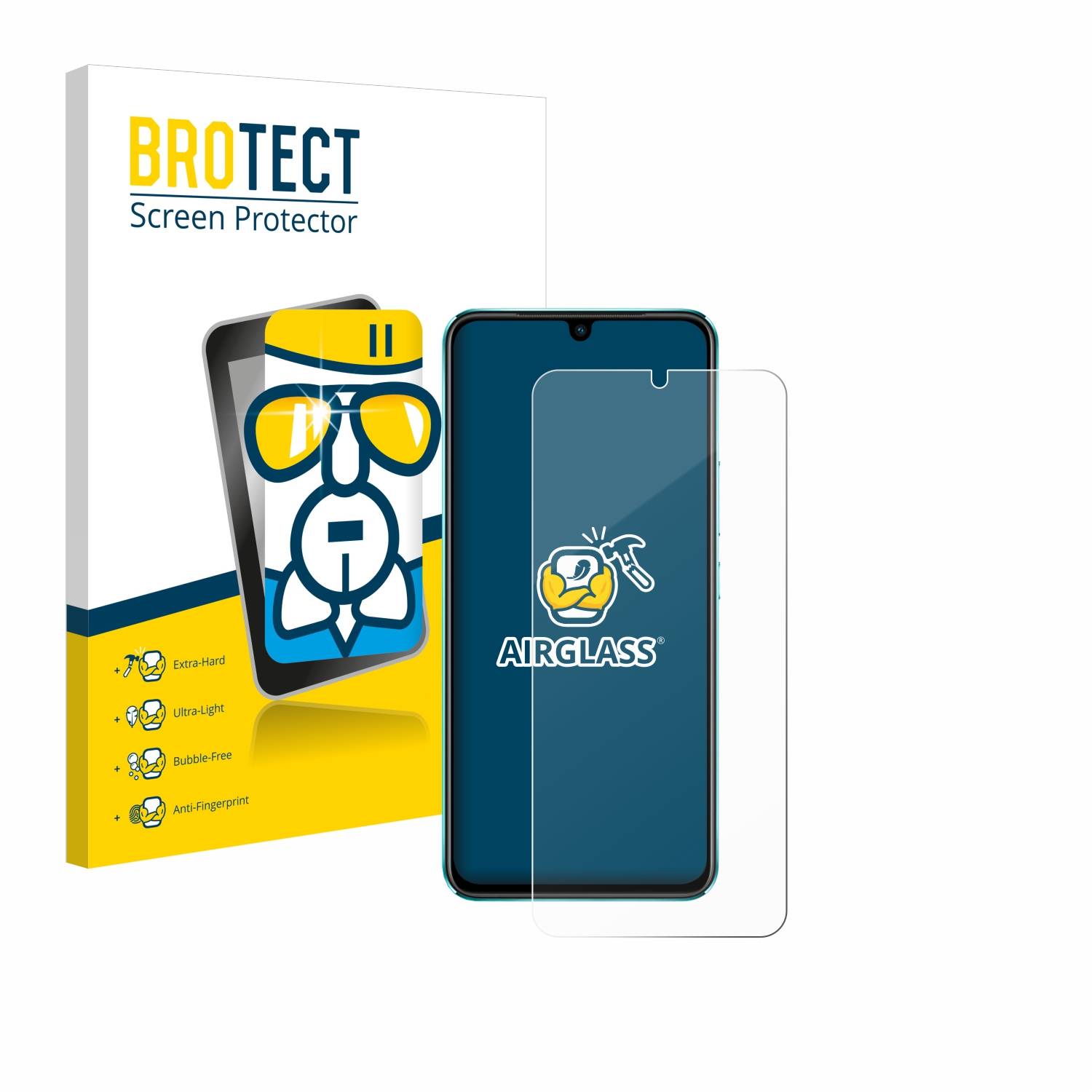 BROTECT AirGlass Glas Schutz-Folie für Vivo V25 - Schutzglas