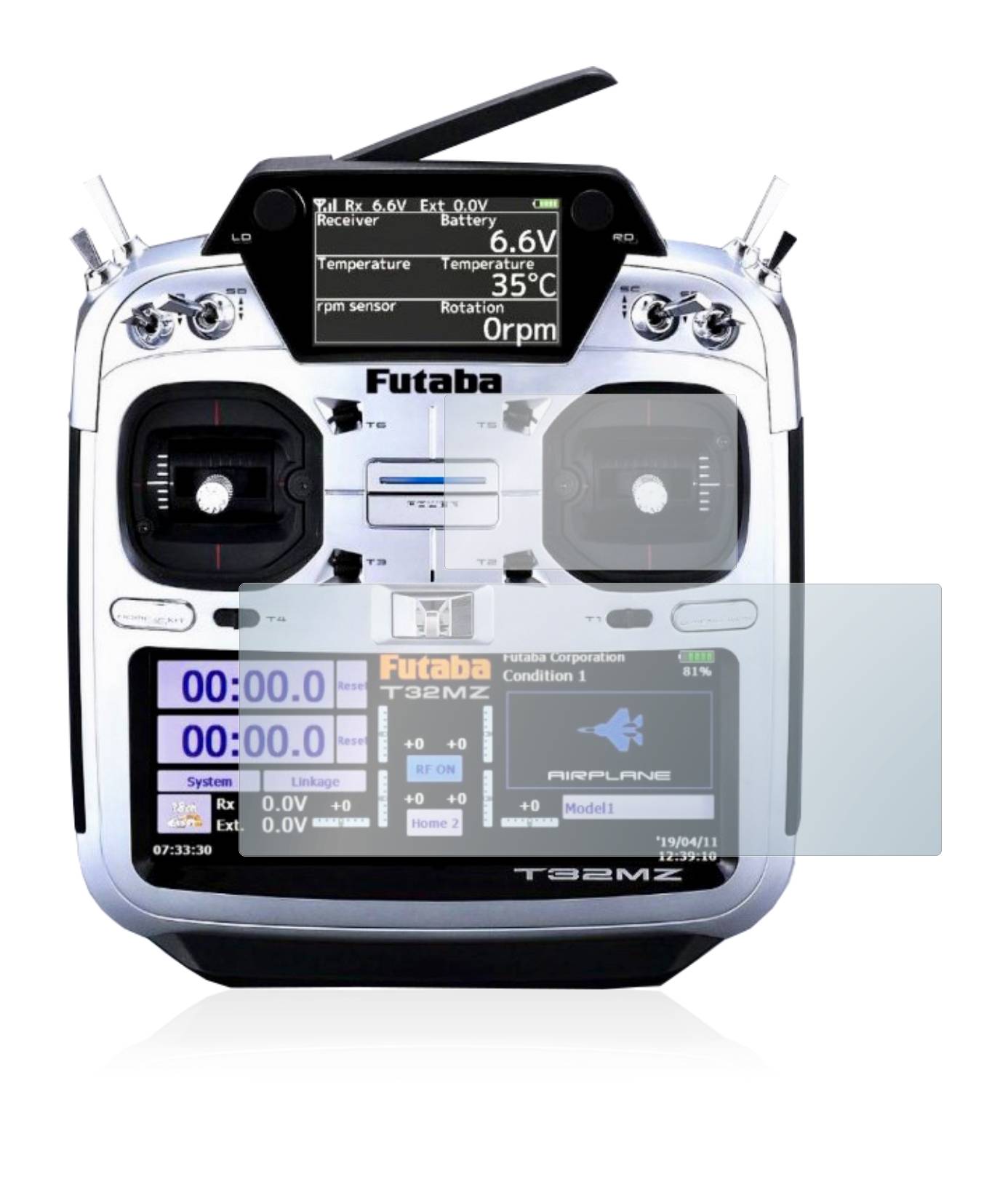 upscreen Scratch Shield Schutzfolie für Robbe Futaba T32MZ