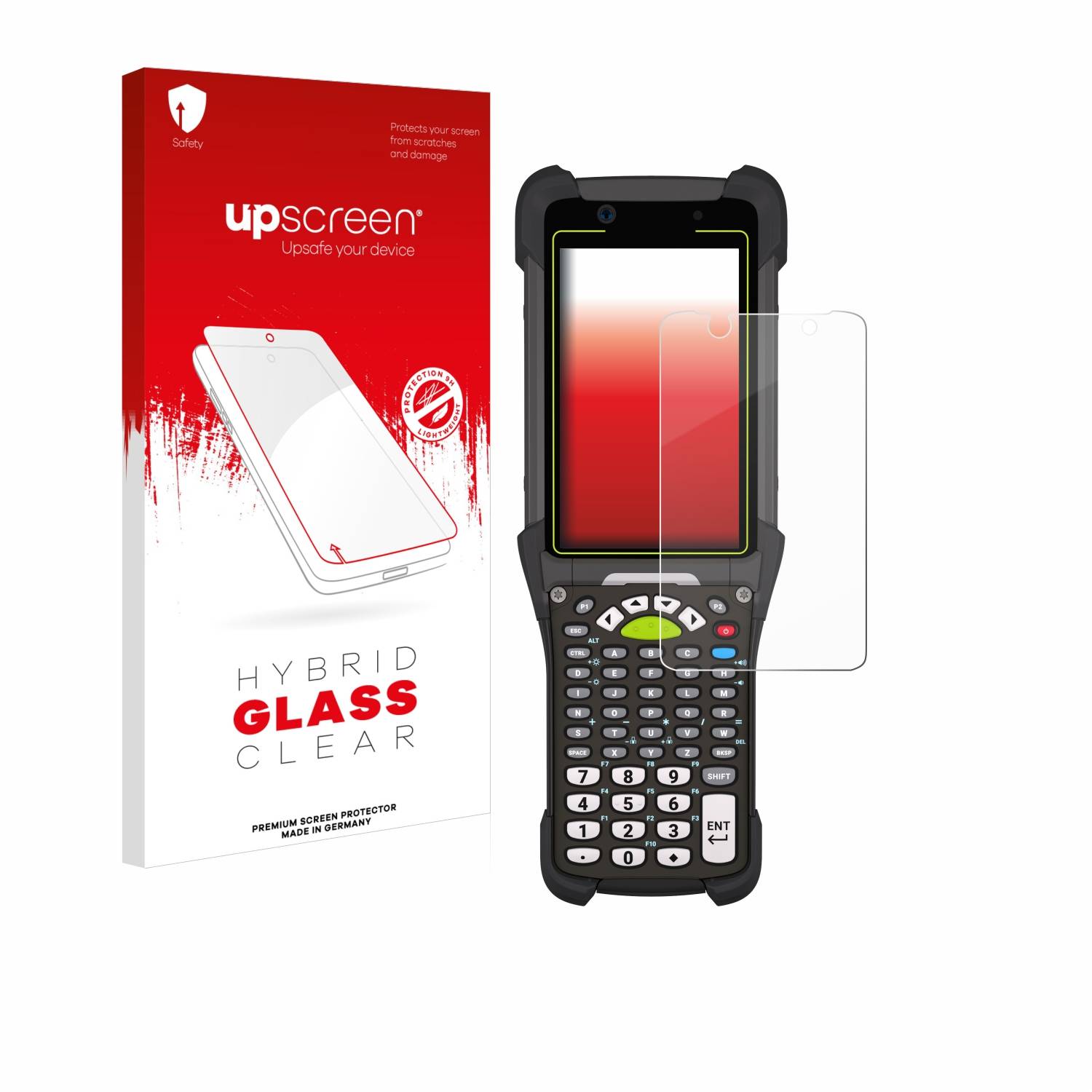 upscreen Hybrid Glas Schutz-Folie für Zebra MC9400