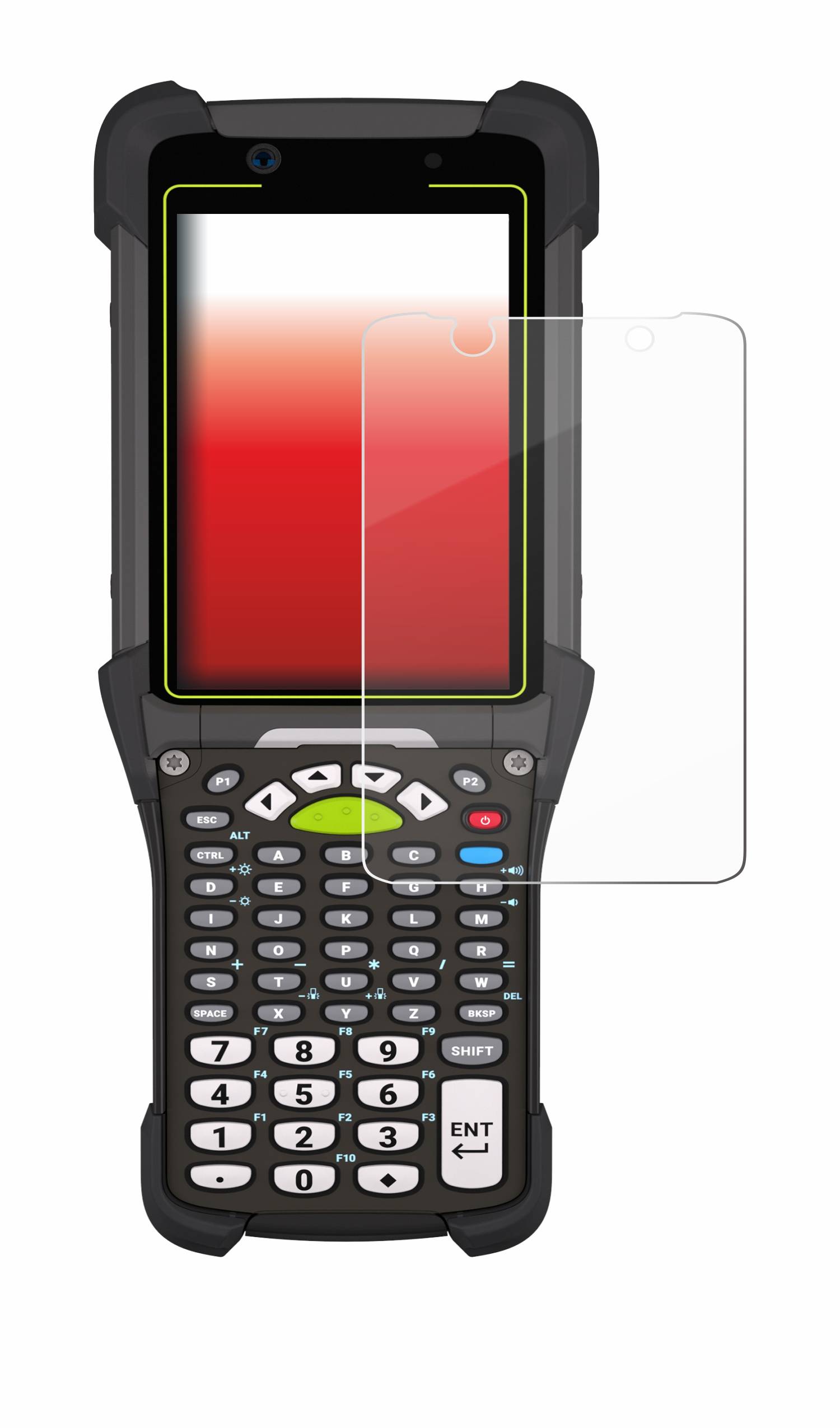 upscreen Hybrid Glas Schutz-Folie für Zebra MC9400