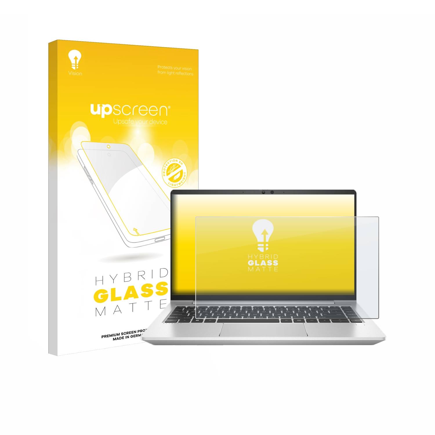 upscreen Hybrid Glas Matt Schutz-Folie für HP ProBook 445 G7