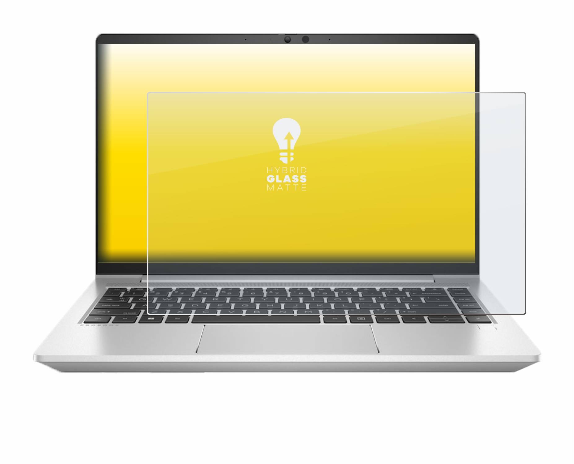 upscreen Hybrid Glas Matt Schutz-Folie für HP ProBook 445 G7