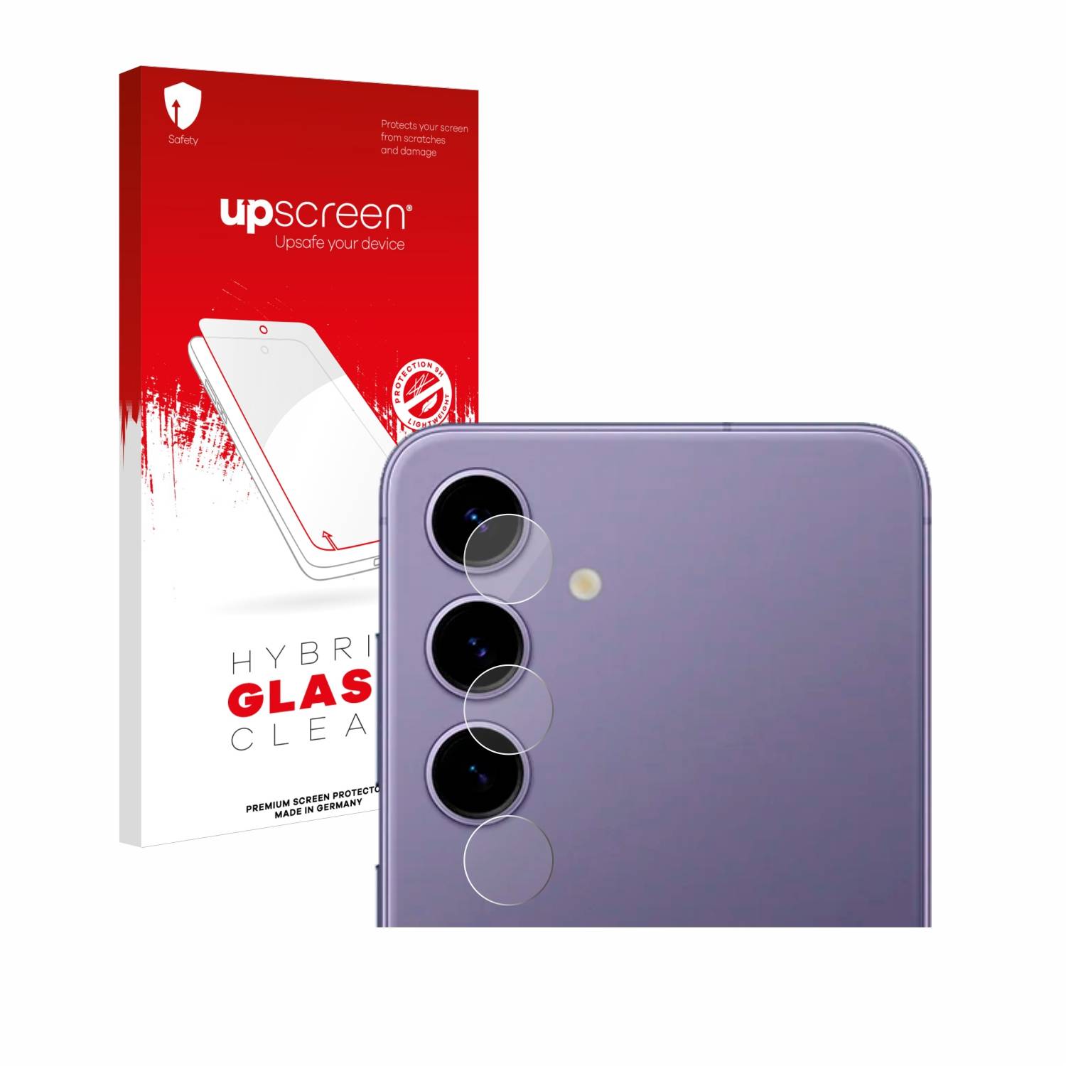 upscreen Hybrid Glas Schutz-Folie für Samsung Galaxy S24 Enterprise Edition (NUR Kameraschutz)