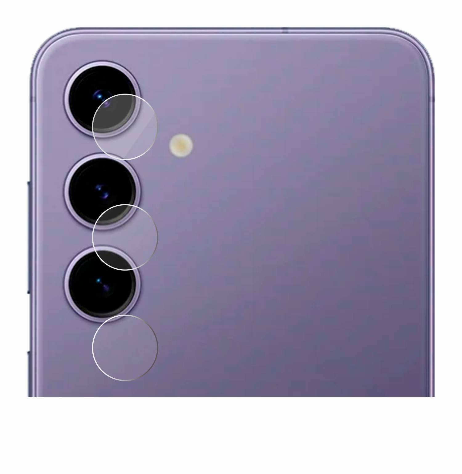 upscreen Hybrid Glas Schutz-Folie für Samsung Galaxy S24 Enterprise Edition (NUR Kameraschutz)