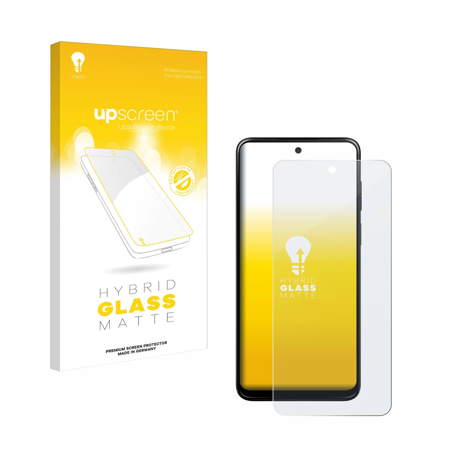 upscreen Hybrid Glas Matt Schutz-Folie für Motorola Moto G53