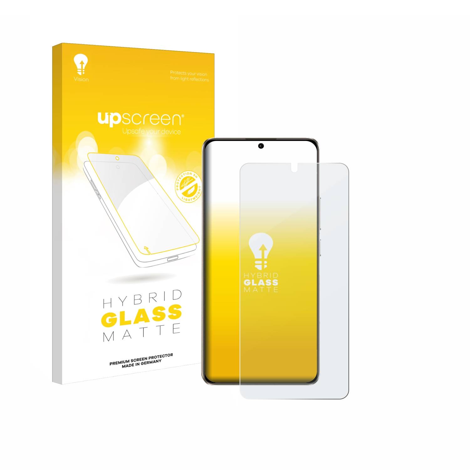 upscreen Hybrid Glas Matt Panzer-Folie für Xiaomi Redmi Turbo 3