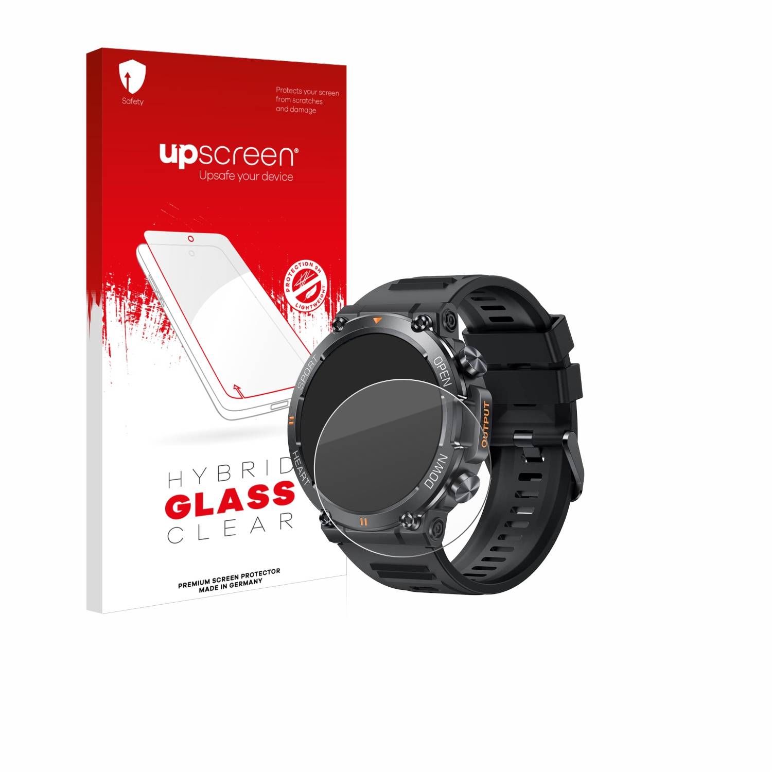 upscreen Hybrid Glas Schutz-Folie für GaWear K56-PRO 1.39