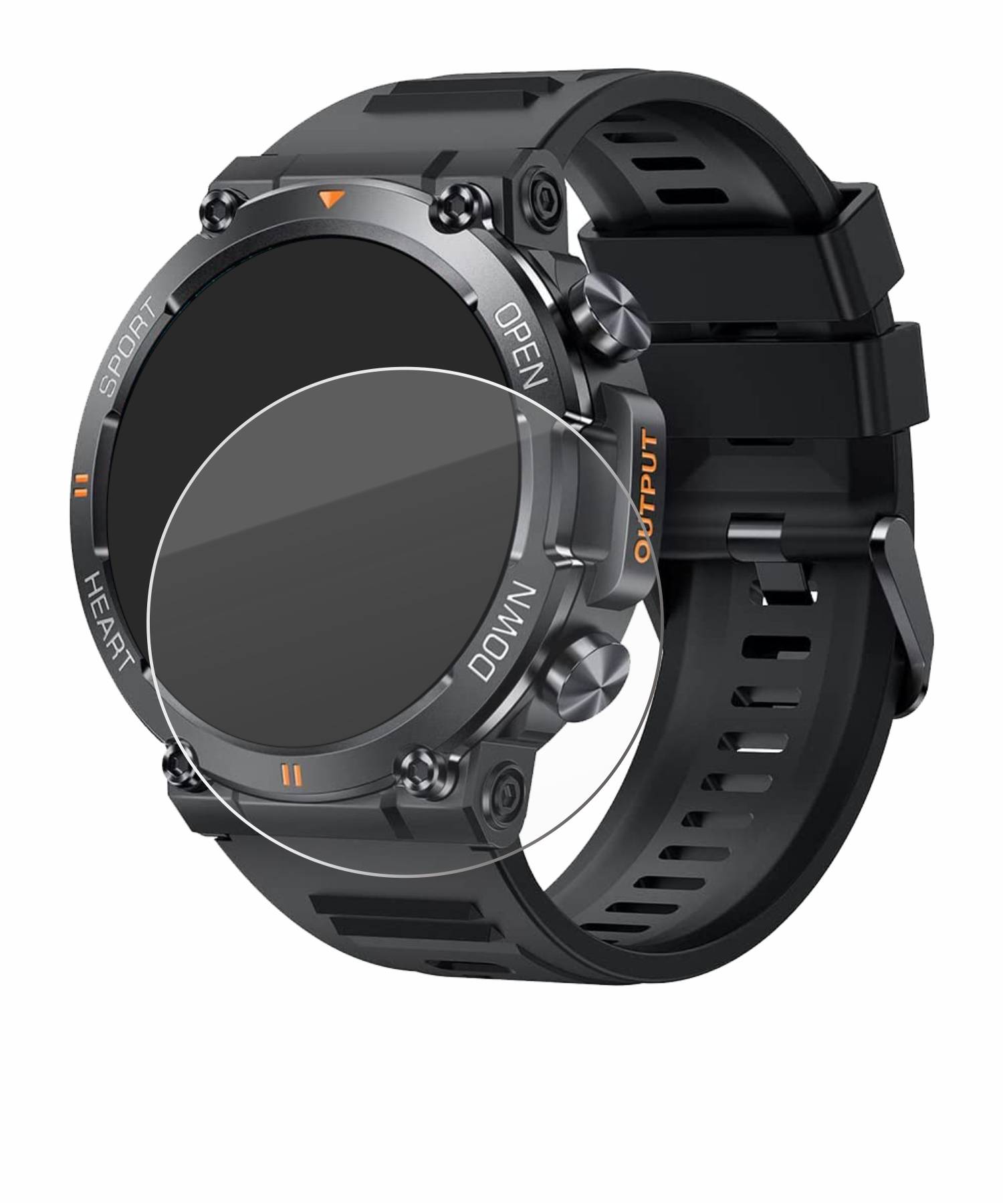 upscreen Hybrid Glas Schutz-Folie für GaWear K56-PRO 1.39