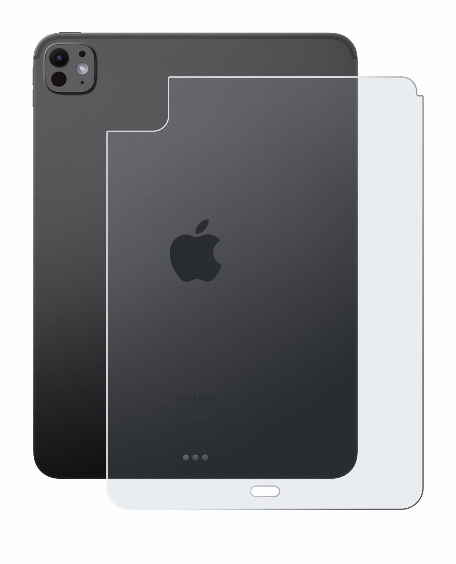 upscreen Reflection Shield Matt Schutzfolie für Apple iPad Pro 11 WiFi 2024 (Rückseite)