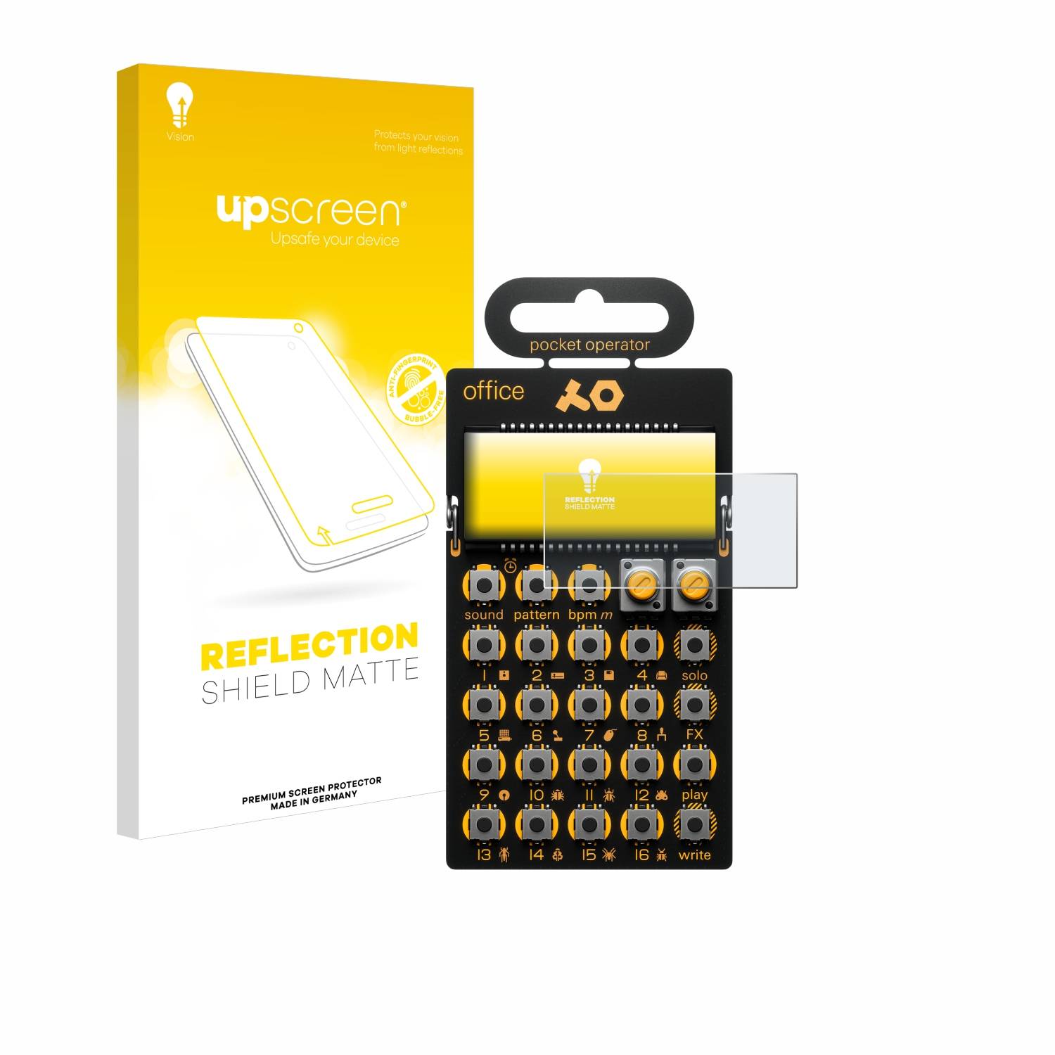 upscreen Reflection Shield Matt Schutzfolie für Teenage Engineering PO-24 office