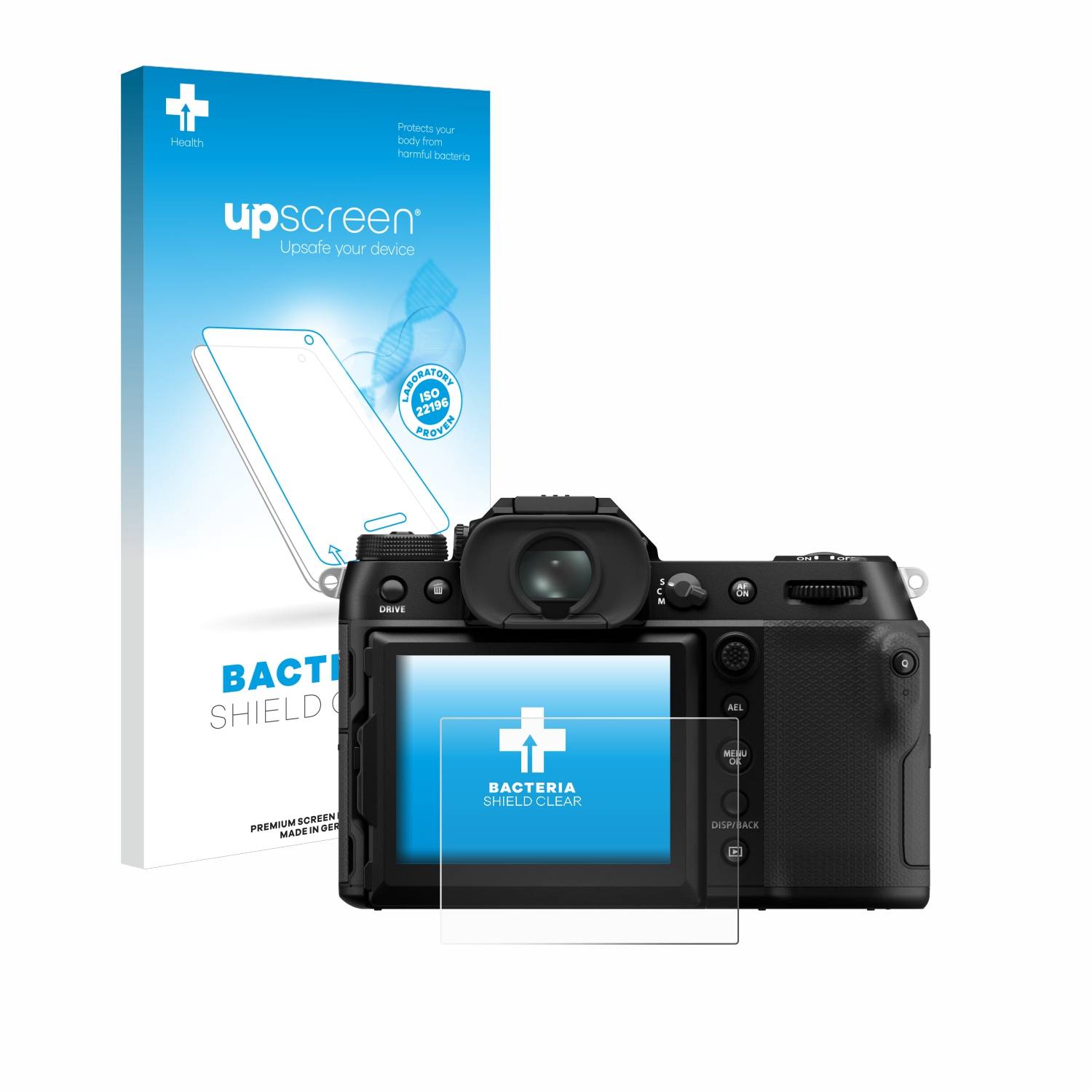 upscreen Schutzfolie für Fujifilm GFX100S II Antibakterielle Folie Klar Anti-Kratzer