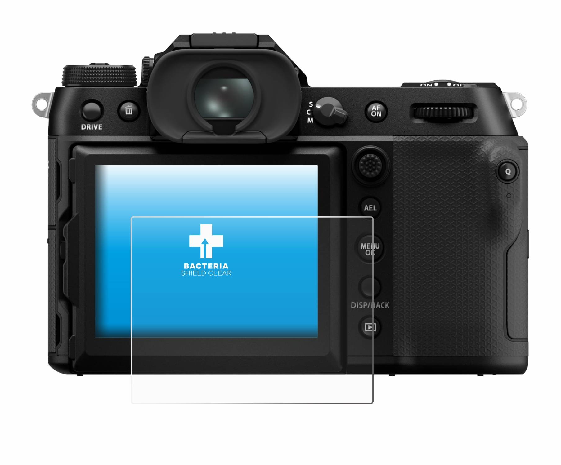 upscreen Schutzfolie für Fujifilm GFX100S II Antibakterielle Folie Klar Anti-Kratzer