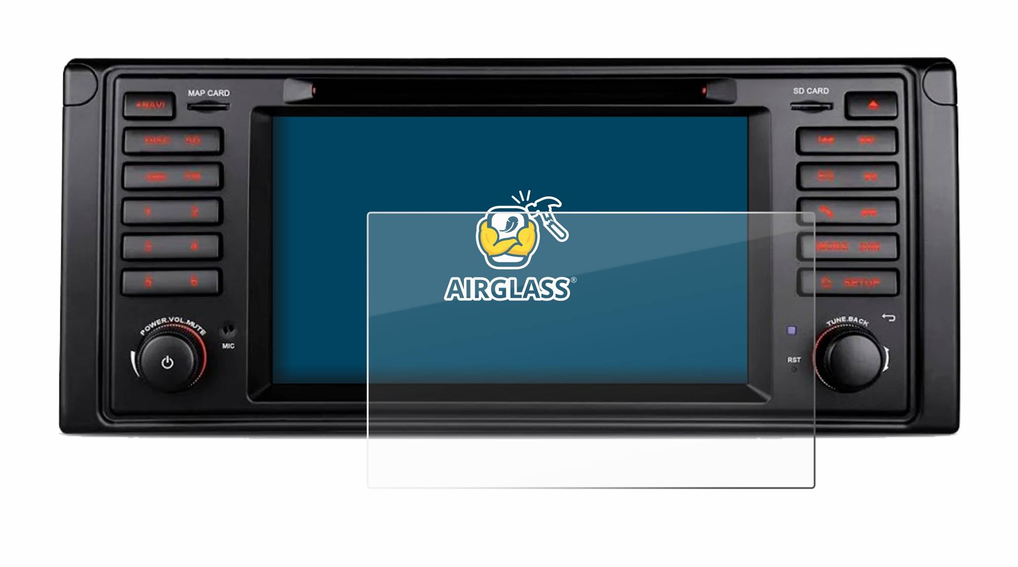 BROTECT AirGlass Flexible Schutz Glas Folie für Xtrons IQ7039B Klar Transparent