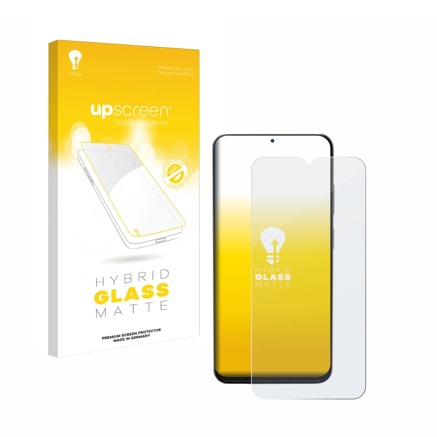 upscreen Flexible Schutz Glas Folie für Doogee N55 Pro Schutzglas 9H Hybridglas Matt Entspiegelt