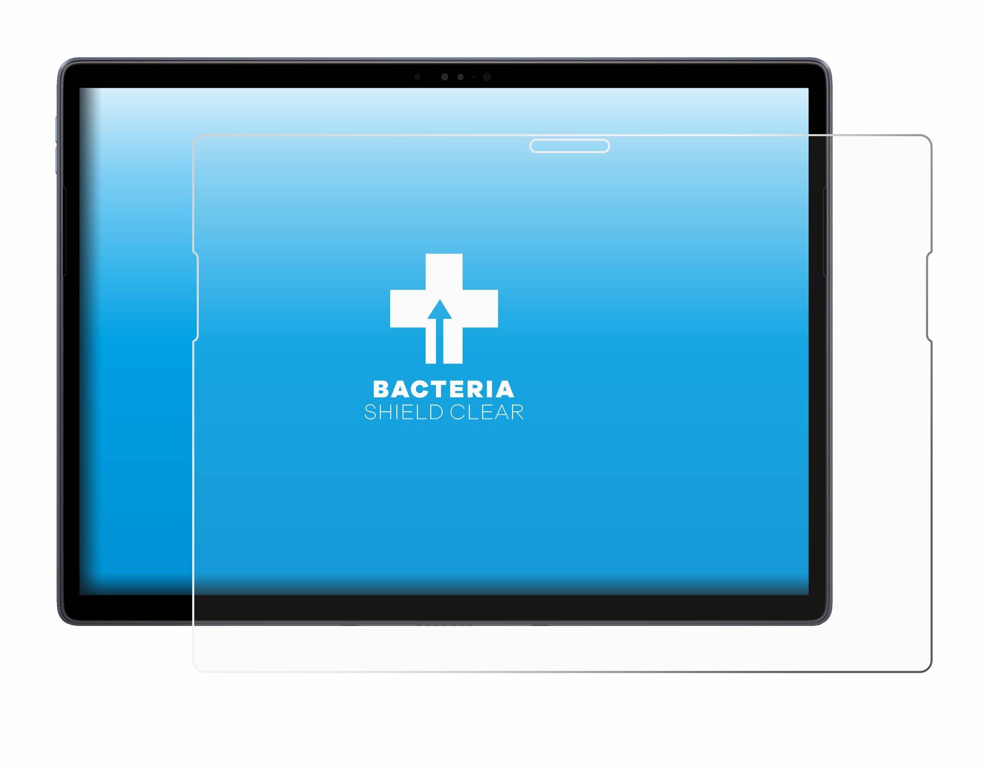 upscreen Schutzfolie für Dell Latitude 7350 Detachable Antibakterielle Folie Klar Anti-Kratzer