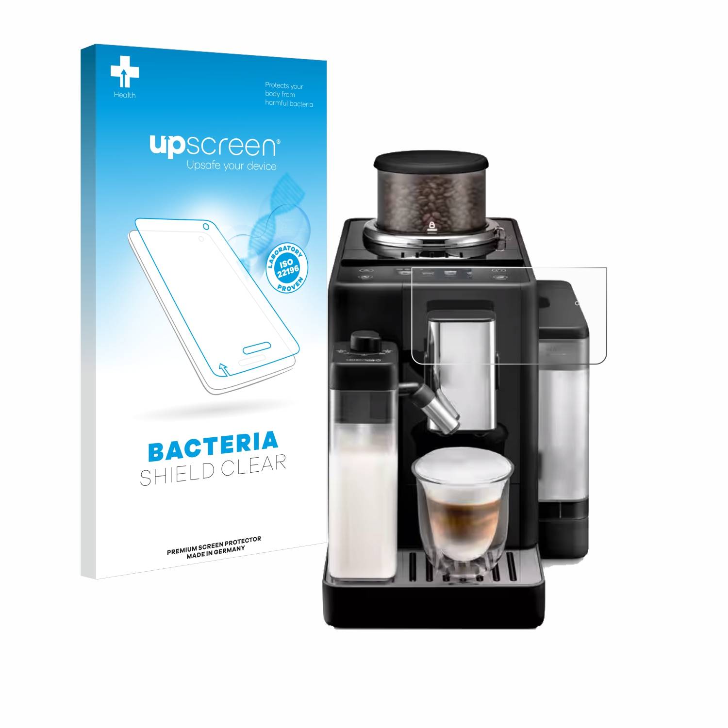 upscreen Bacteria Shield Schutzfolie für DeLonghi Rivelia - Antibakteriell