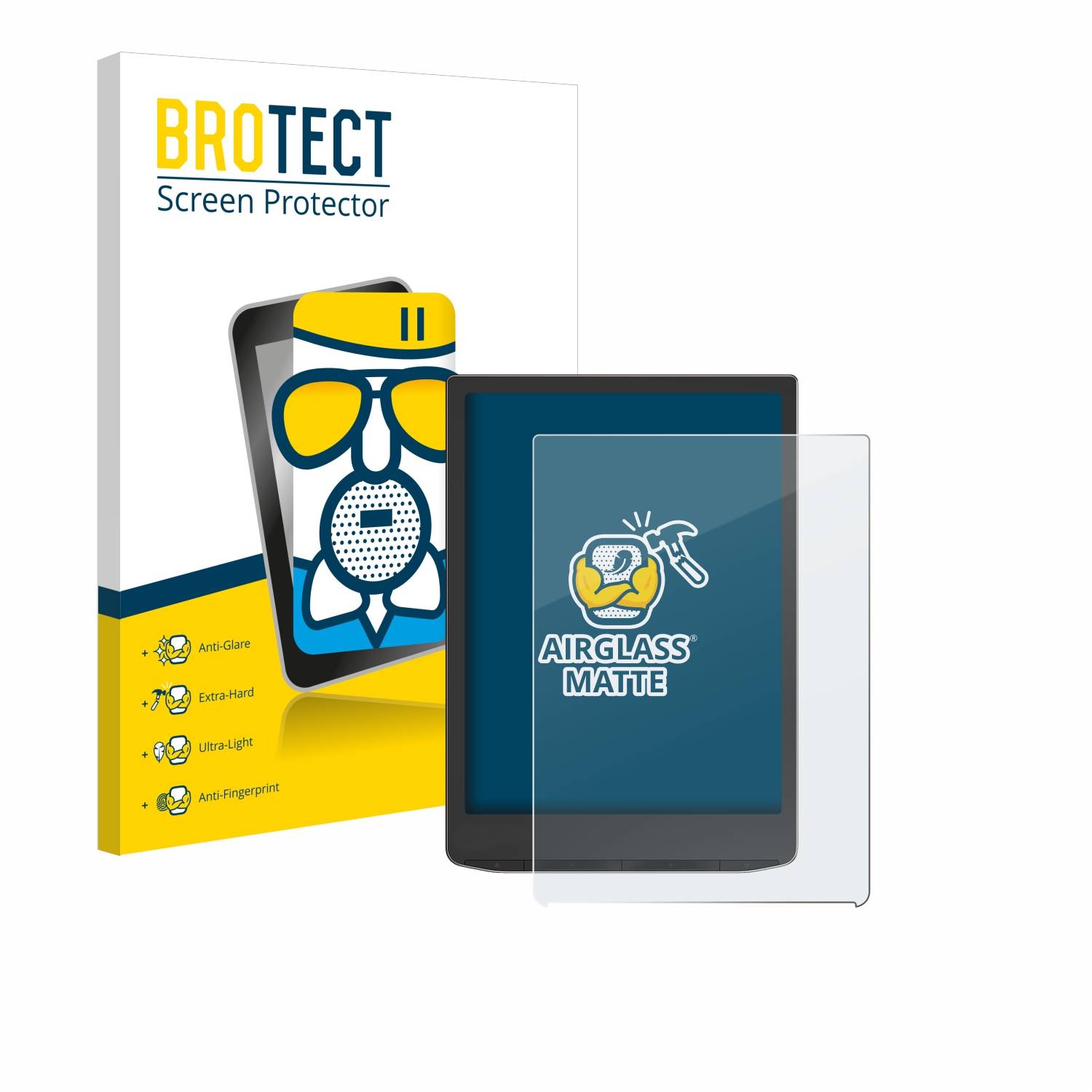 BROTECT AirGlass Flexible Schutz Glas Folie für Vivlio InkPad 4 Matt Entspiegelt