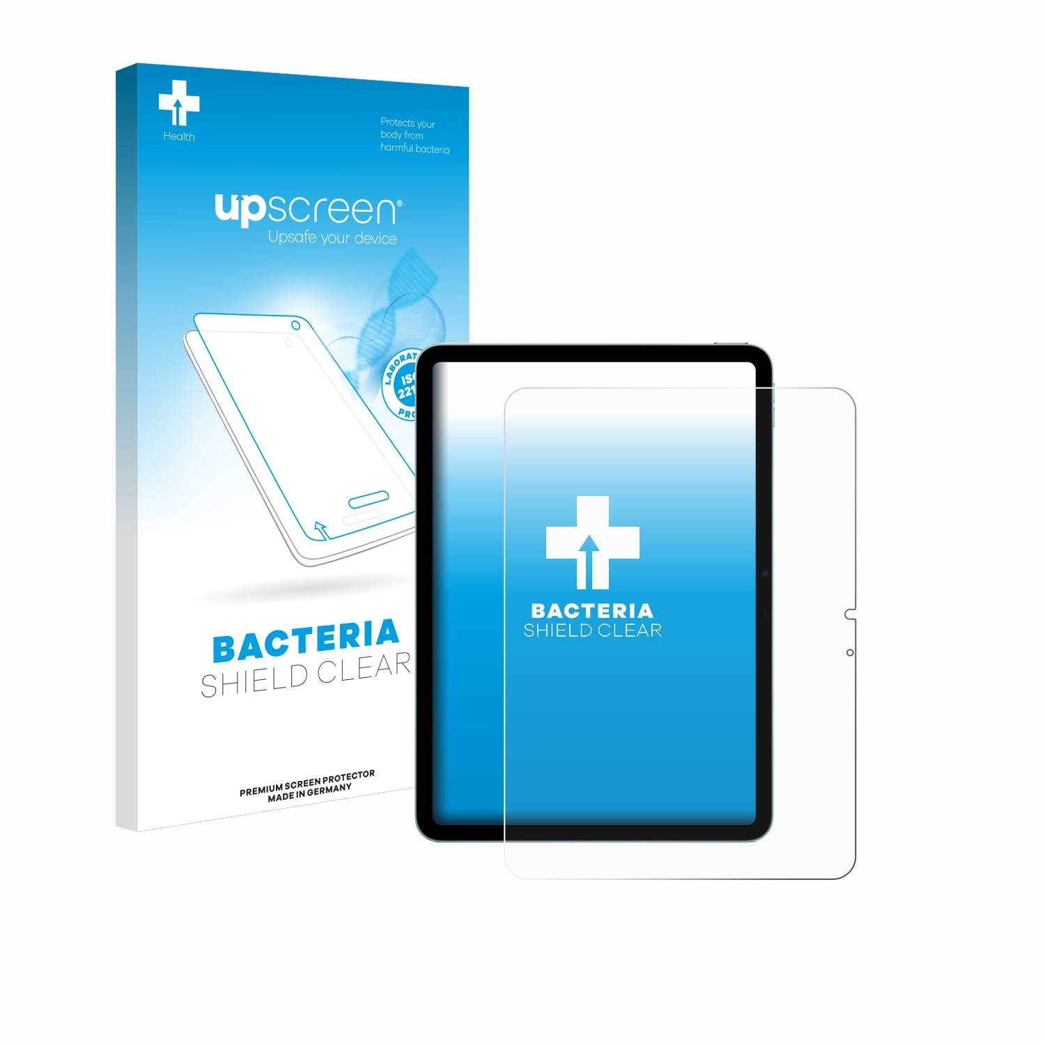upscreen Bacteria Shield Schutzfolie für Apple iPad Air 11 WiFi 2024 - Antibakteriell