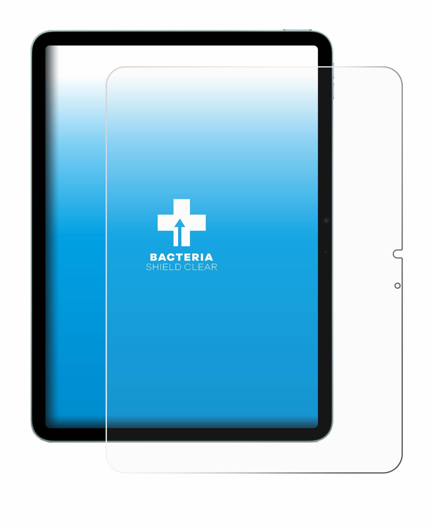 upscreen Bacteria Shield Schutzfolie für Apple iPad Air 11 WiFi 2024 - Antibakteriell