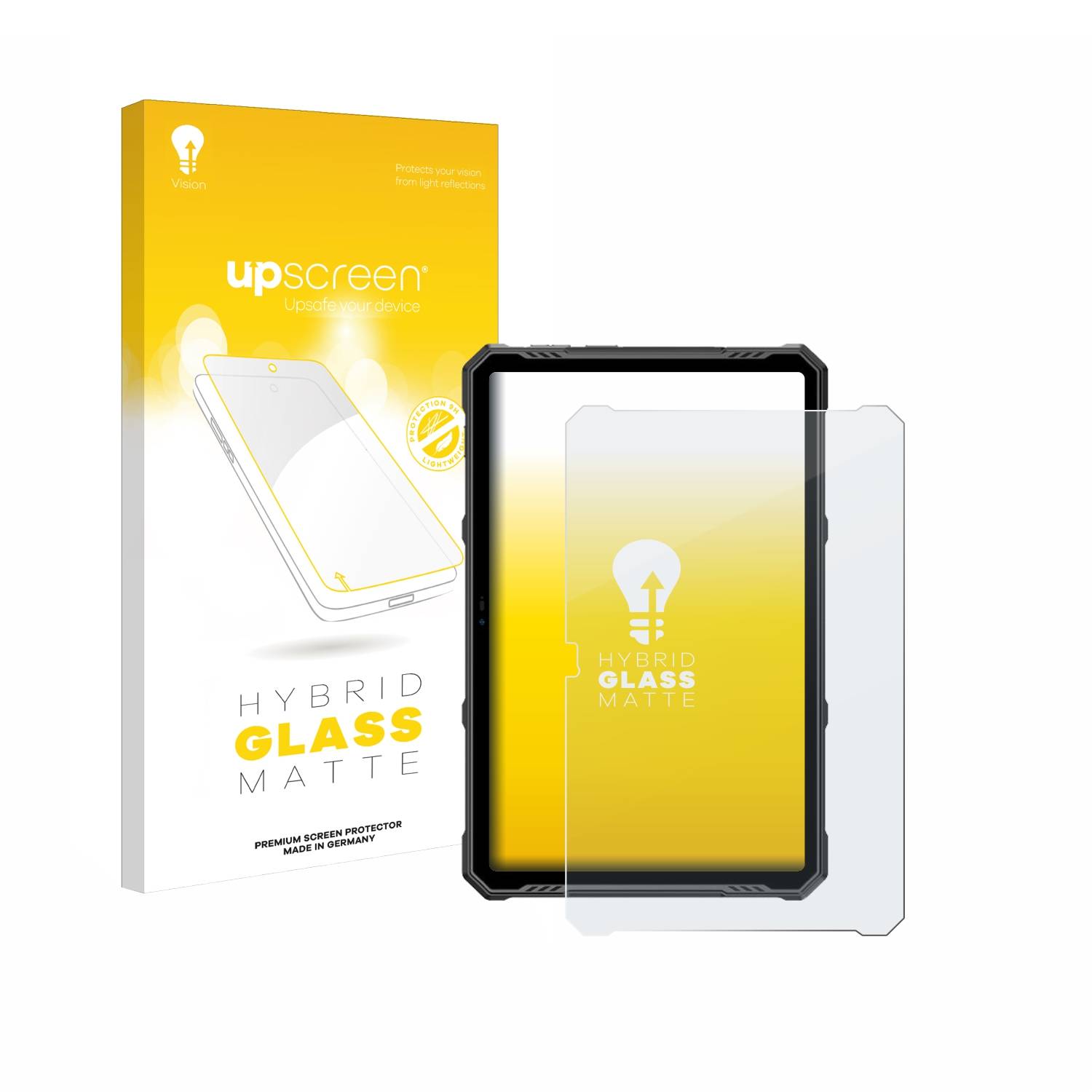 upscreen Flexible Schutz Glas Folie für Ulefone Armor Pad 3 Pro / 4 Ultra Schutzglas 9H Hybridglas Matt Entspiegelt