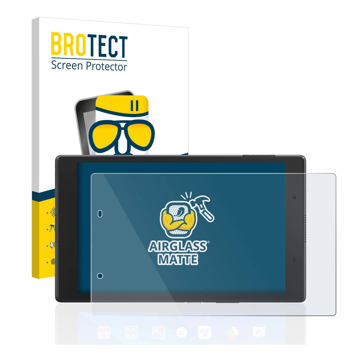 BROTECT AirGlass Matt Glas Panzer Folie für Lenovo Tab 4 8