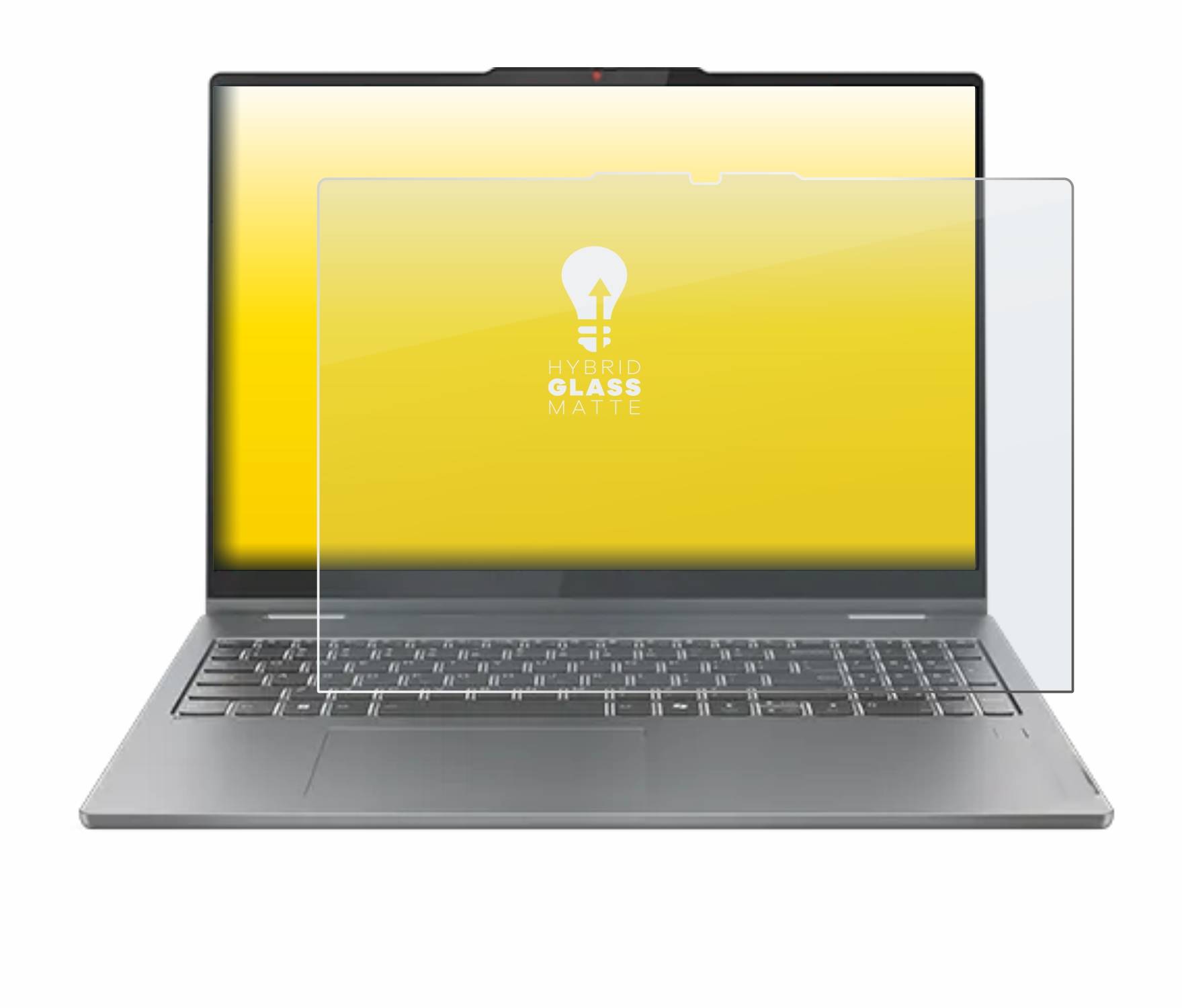 upscreen Hybrid Glas Matt Schutz-Folie für Lenovo IdeaPad 5 2-in-1 Gen 9 16