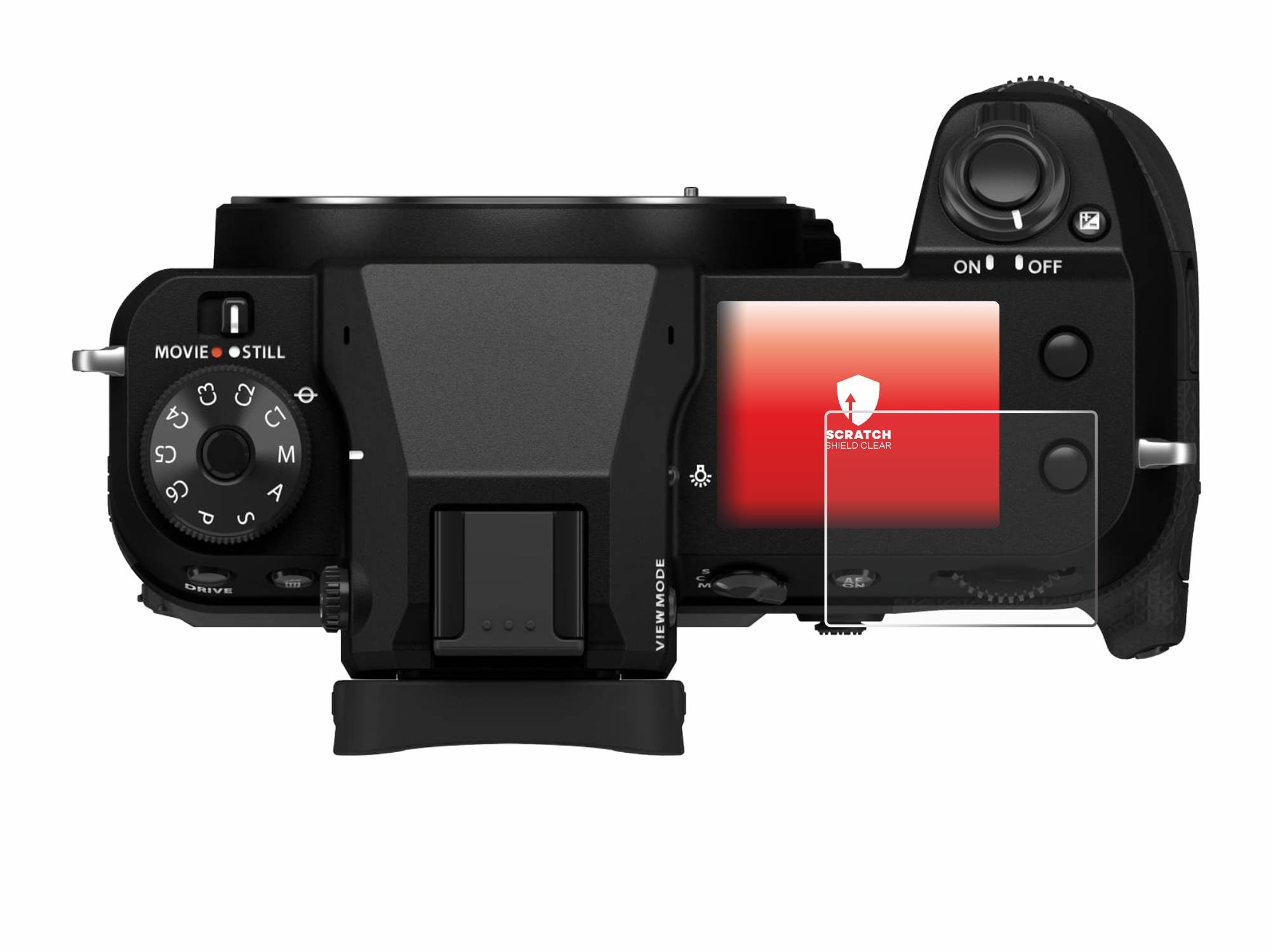 upscreen Schutzfolie für Fujifilm GFX100S II (Schulterdisplay) Kratzschutz Anti-Fingerprint Klar