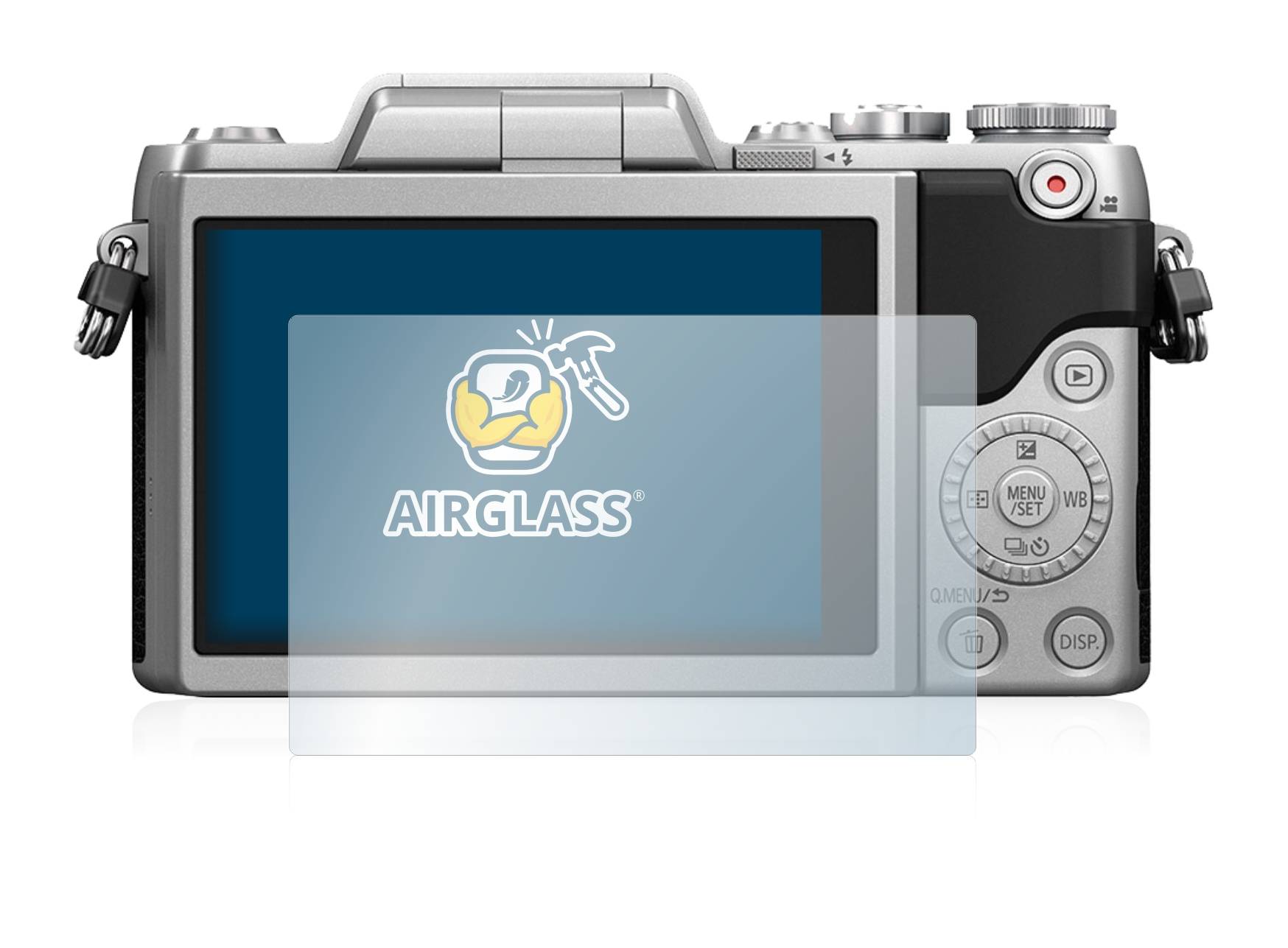 BROTECT AirGlass Flexible Schutz Glas Folie für Panasonic Lumix DMC-GF7 Klar Transparent