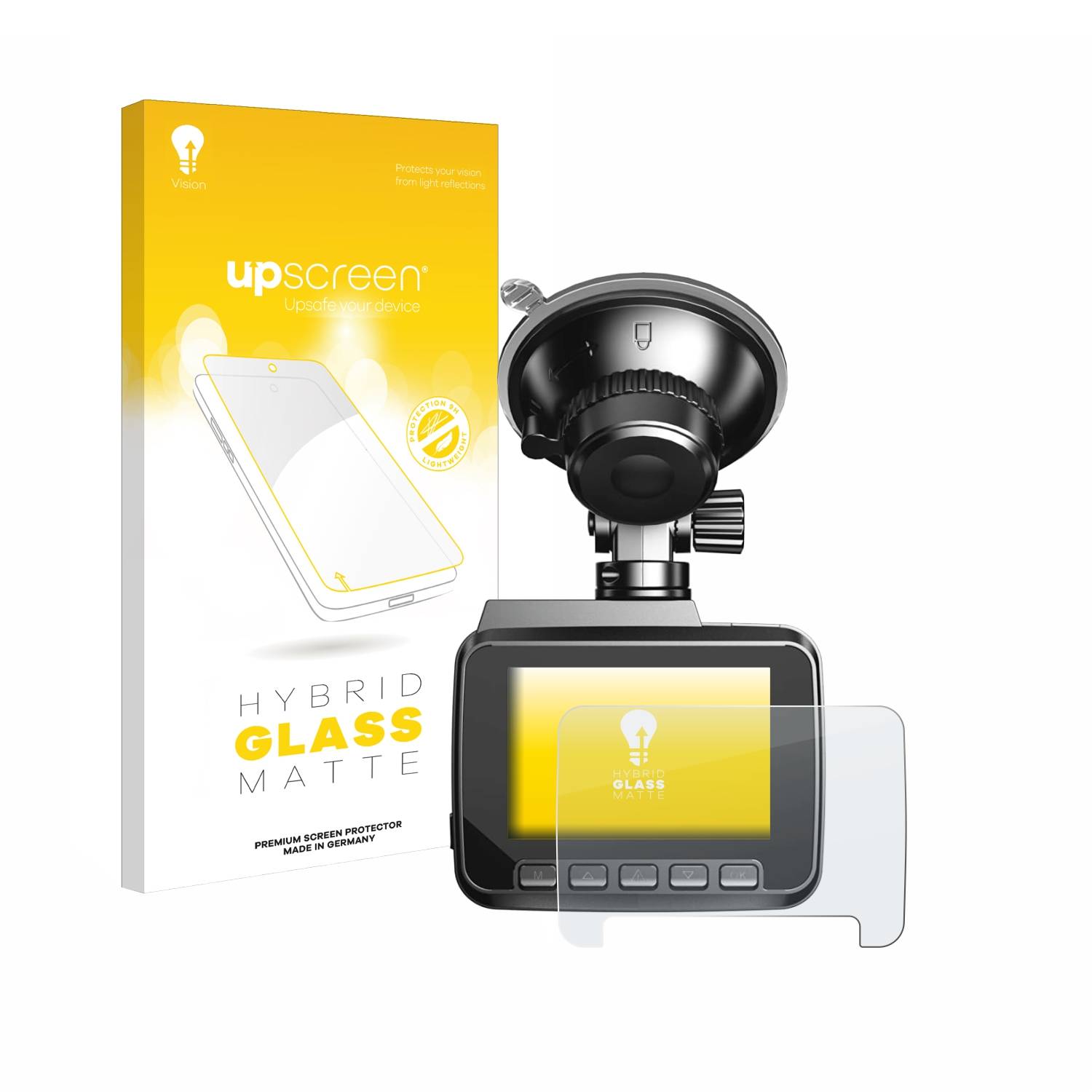upscreen Hybrid Glas Matt Schutz-Folie für Azdome IT-G63D
