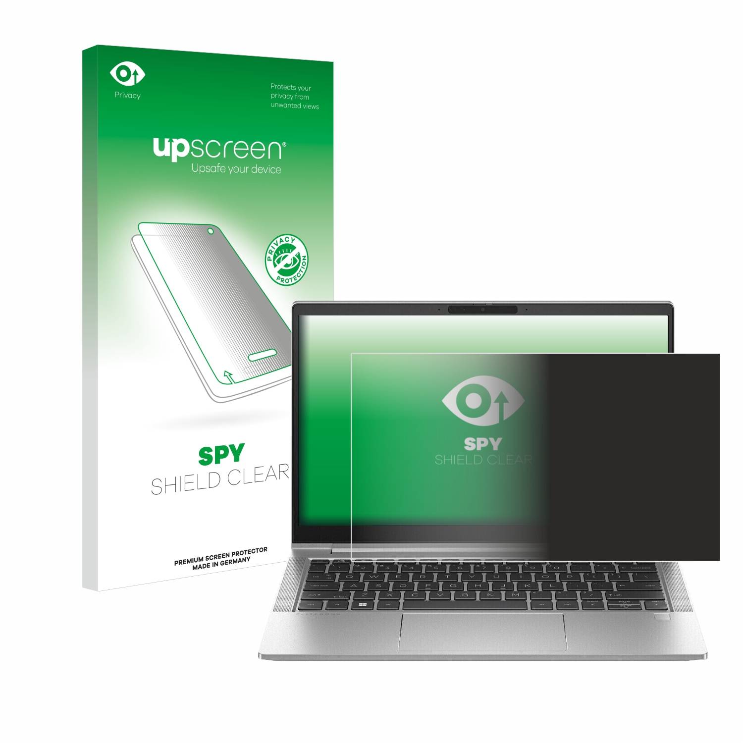 upscreen Blickschutzfolie für HP EliteBook 630 G10 Anti-Spy Privacy Blaulichtschutz Sichtschutzfolie