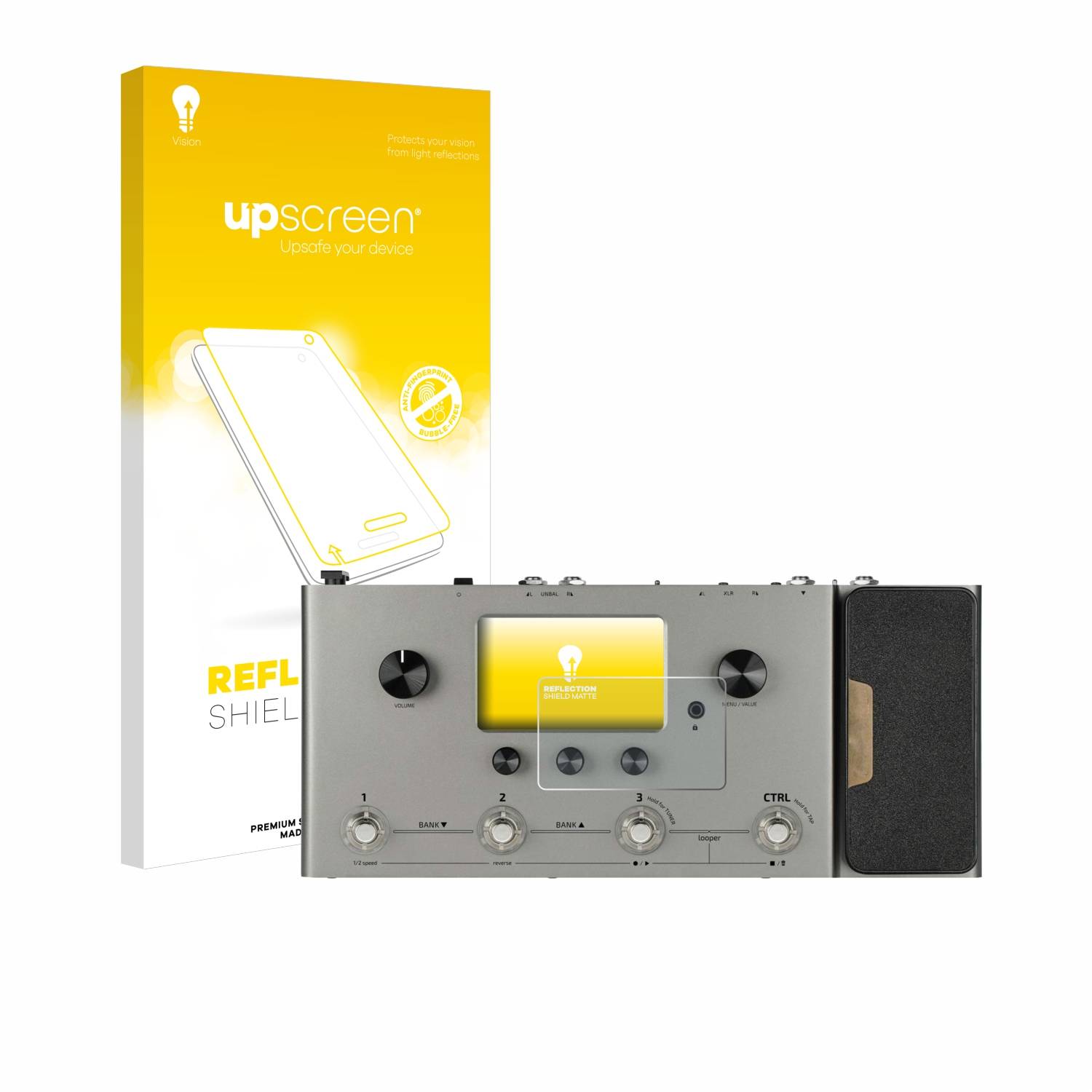 upscreen Schutzfolie für Hotone Ampero Silver Edition Folie Matt Entspiegelt Anti-Reflex