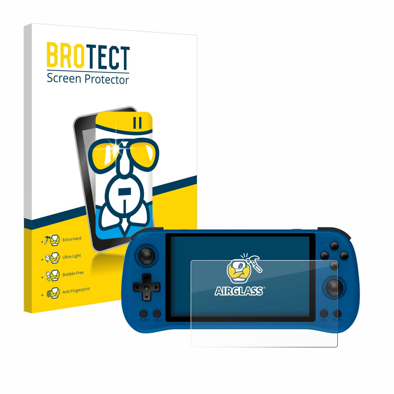 BROTECT AirGlass Flexible Schutz Glas Folie für Powkiddy X55 Klar Transparent