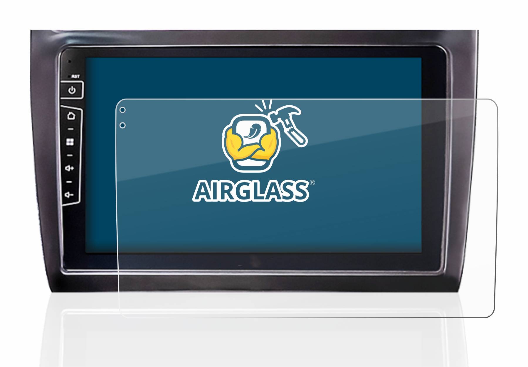 BROTECT AirGlass Flexible Schutz Glas Folie für Dynavin D8-69L 9" Klar Transparent