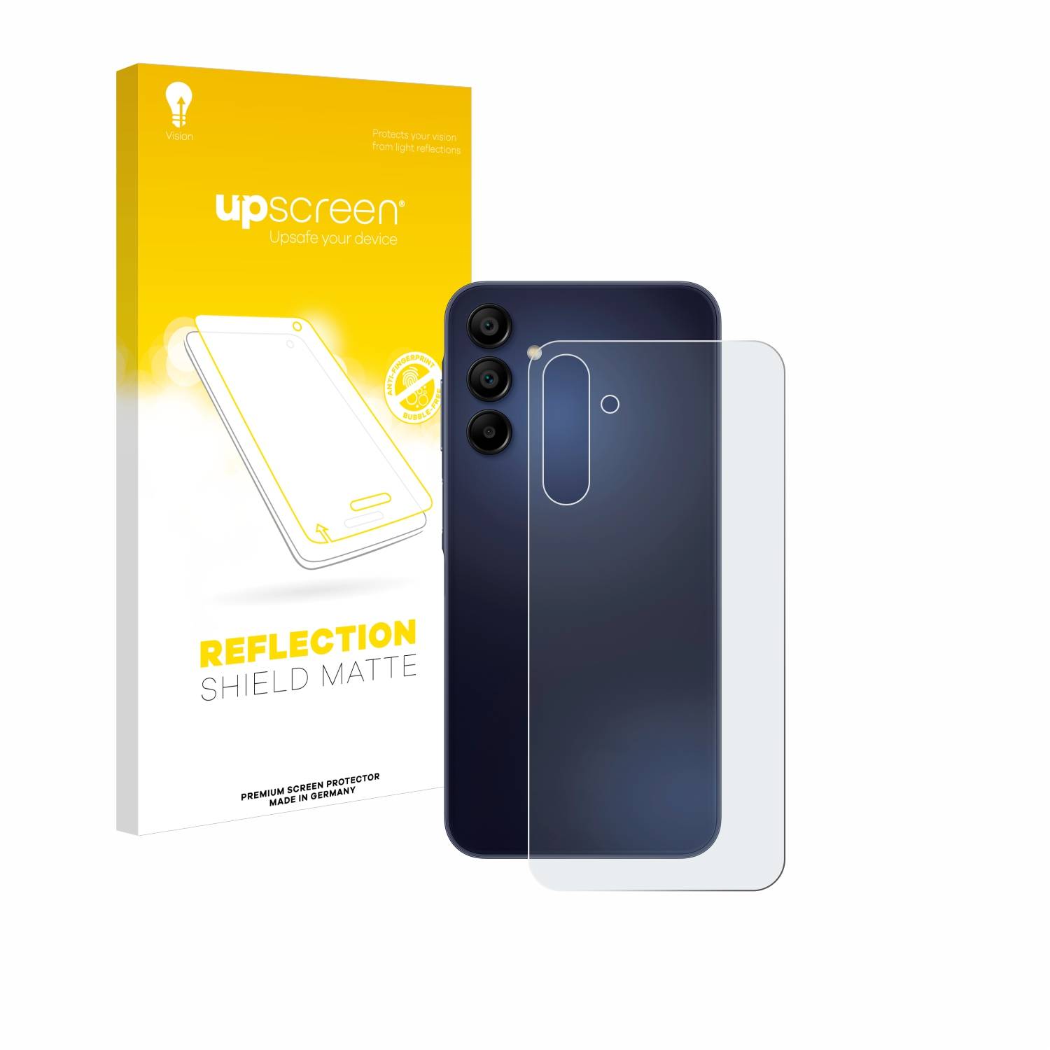 upscreen Reflection Shield Matt Schutzfolie für Samsung Galaxy A15 (Rückseite)
