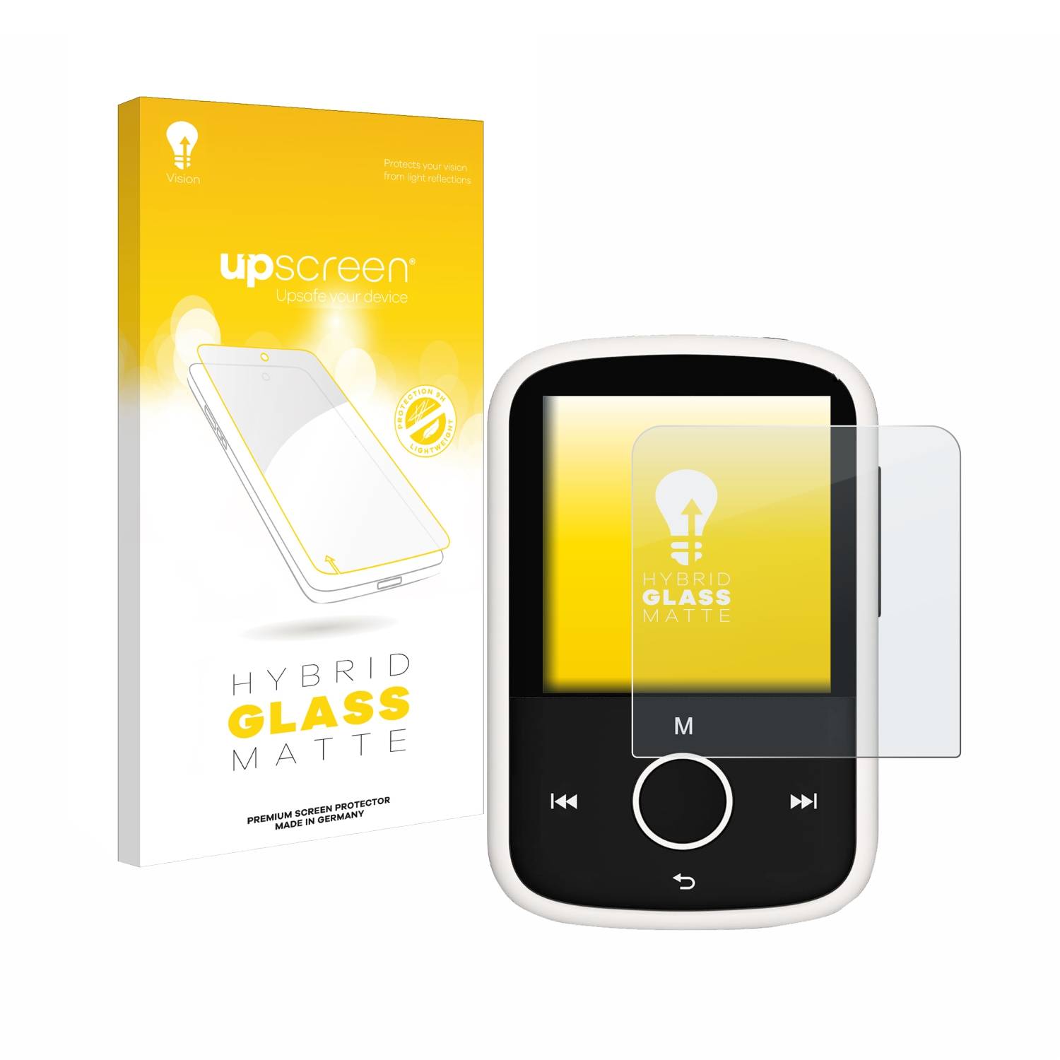 upscreen Hybrid Glas Matt Schutz-Folie für Majority MP3 16GB