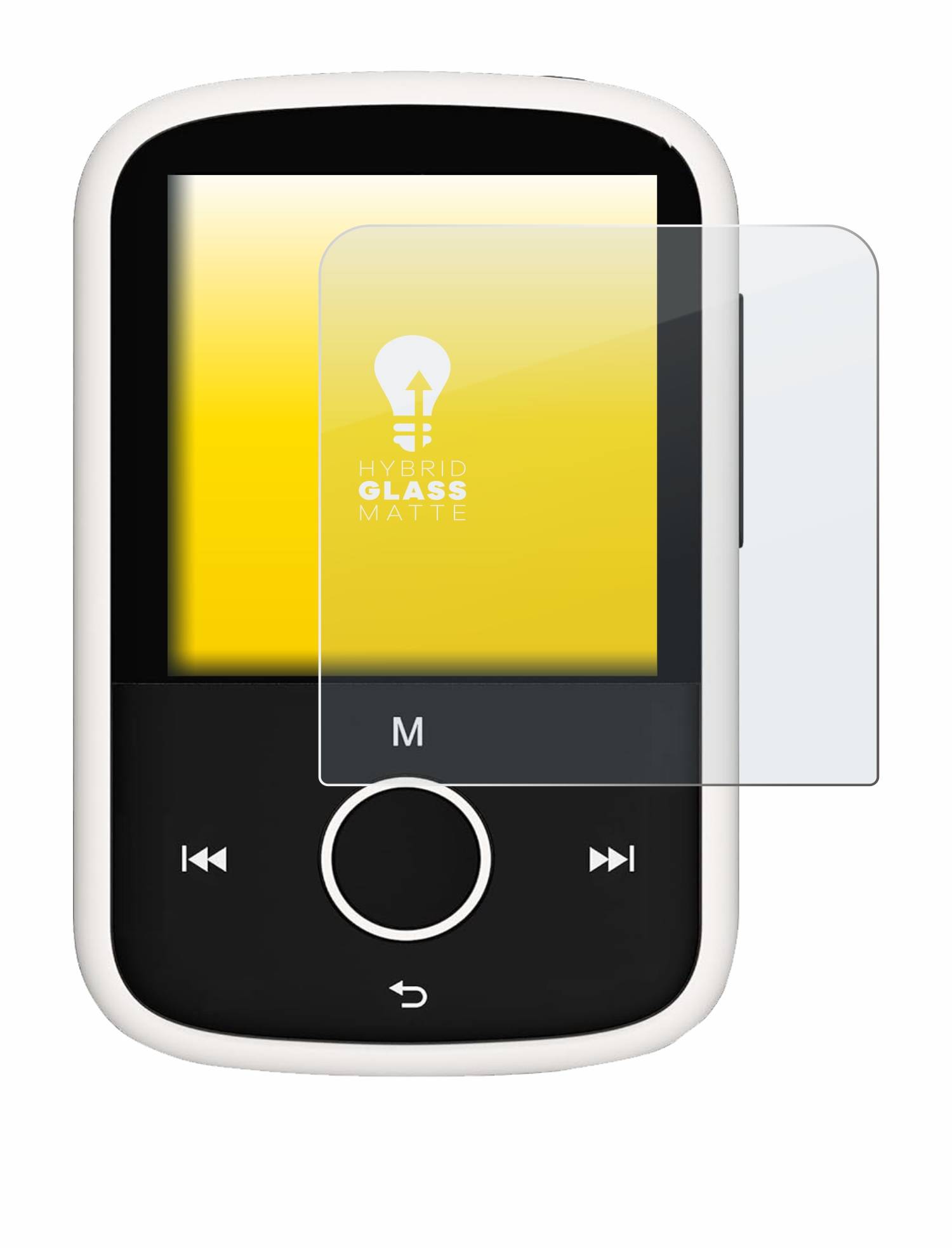 upscreen Hybrid Glas Matt Schutz-Folie für Majority MP3 16GB