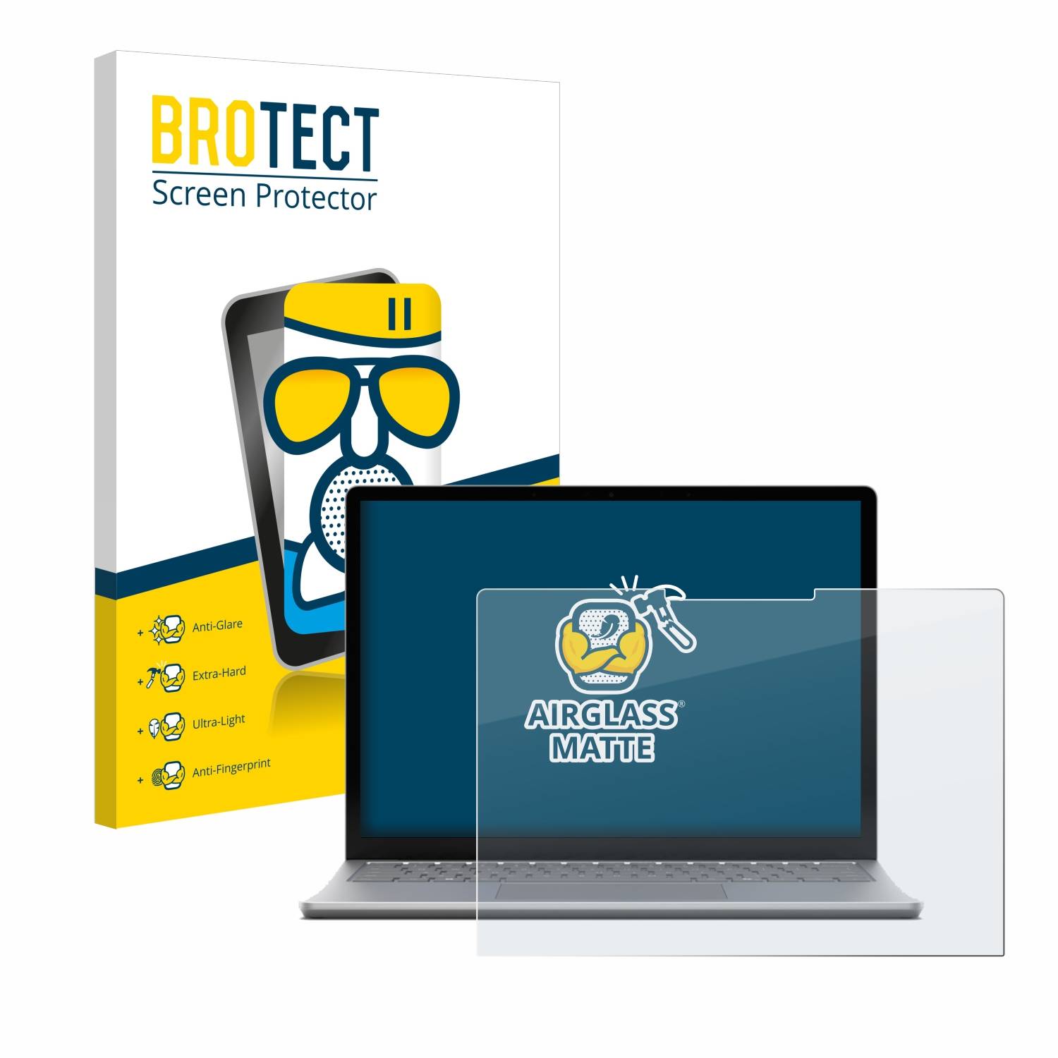 BROTECT AirGlass Flexible Schutz Glas Folie für Microsoft Surface Laptop 6 15" Matt Entspiegelt