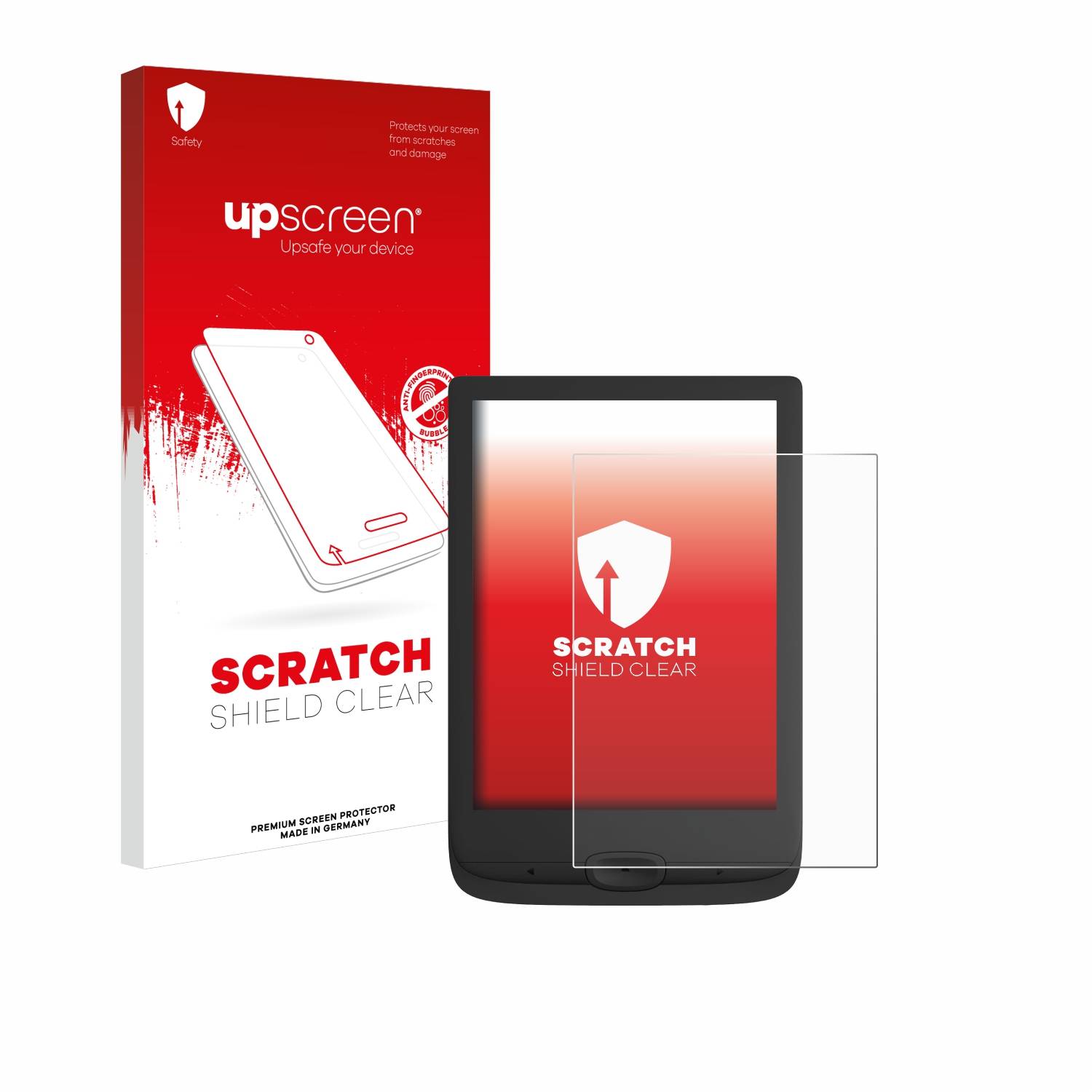 upscreen Scratch Shield Schutzfolie für PocketBook Basic Lux 4