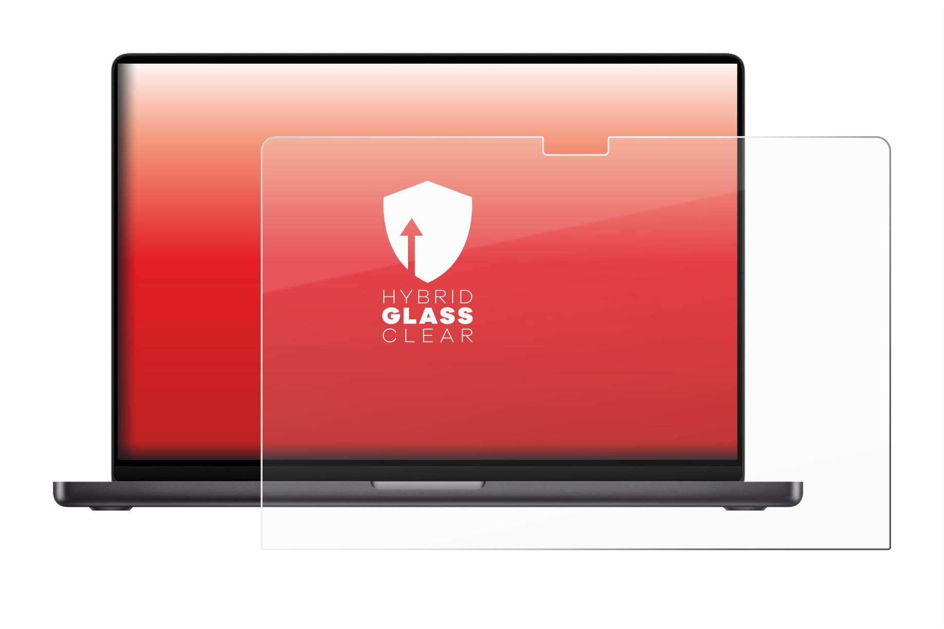 upscreen Hybrid Glas Panzer-Folie für Apple MacBook Pro 16 2023 M3