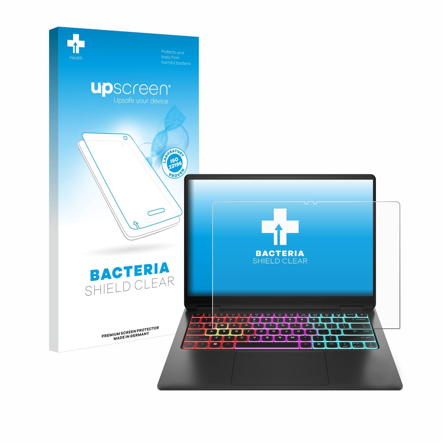 upscreen Bacteria Shield Schutzfolie für HP Omen Transcend 14 - Antibakteriell