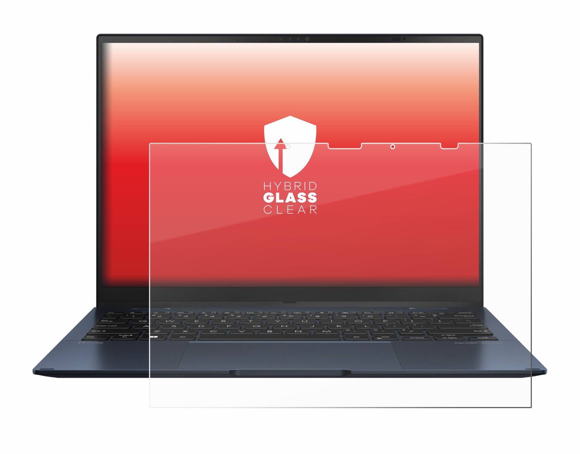 upscreen Hybrid Glas Schutz-Folie für ASUS ZenBook S 13 Flip OLED